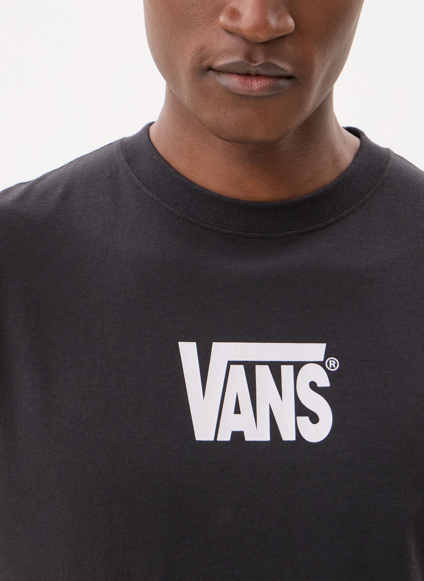 Kurzarm-T-Shirts Stretch Logo SS Tee herren schwarz Vans Kurzarm-T-Shirts Stretch Logo SS Tee herren schwarz BLACK/WHITE