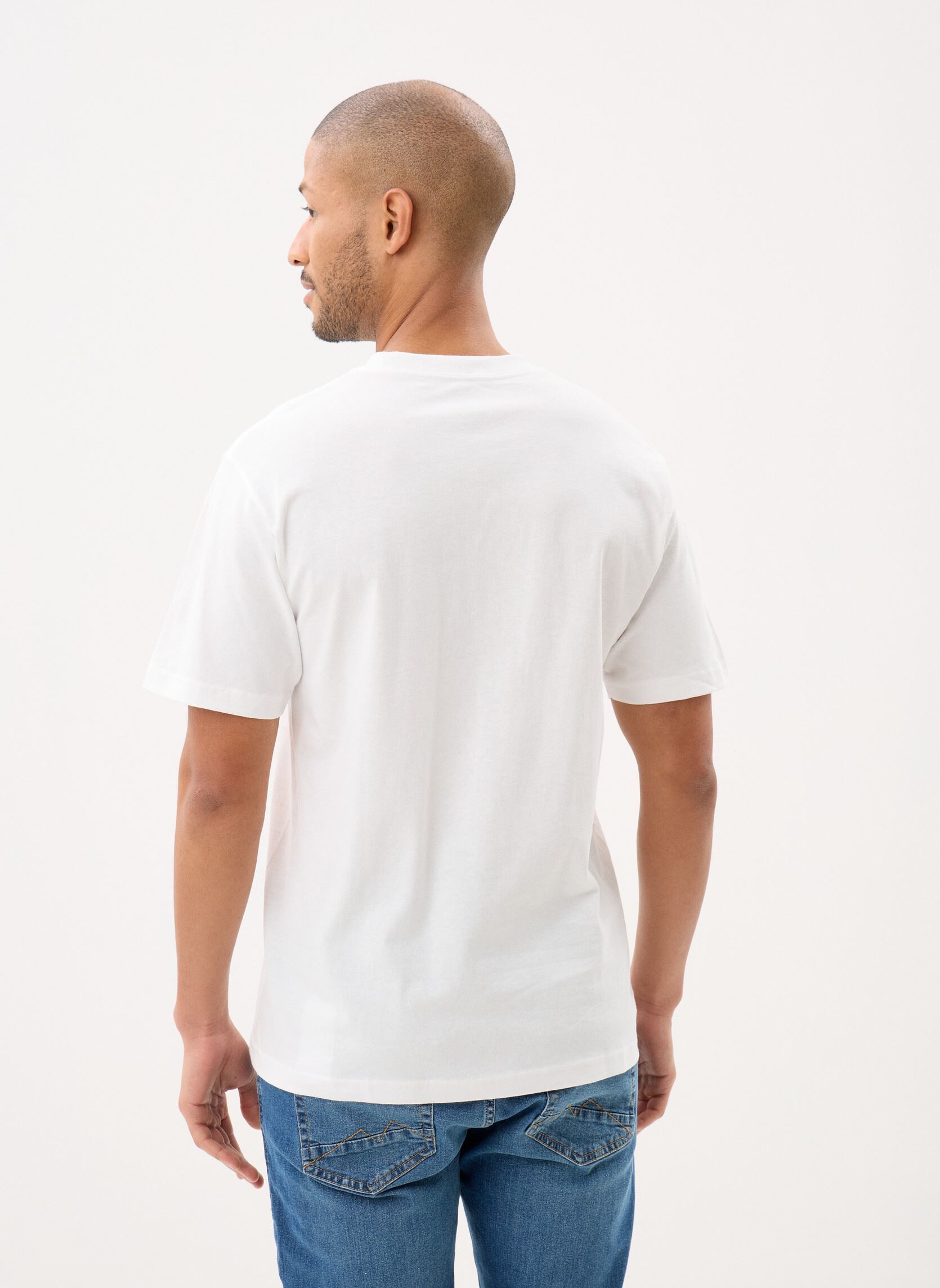 Kurzarm-T-Shirts Stretch Logo SS Tee herren weiß Vans Kurzarm-T-Shirts Stretch Logo SS Tee herren weiß WHITE/BLACK