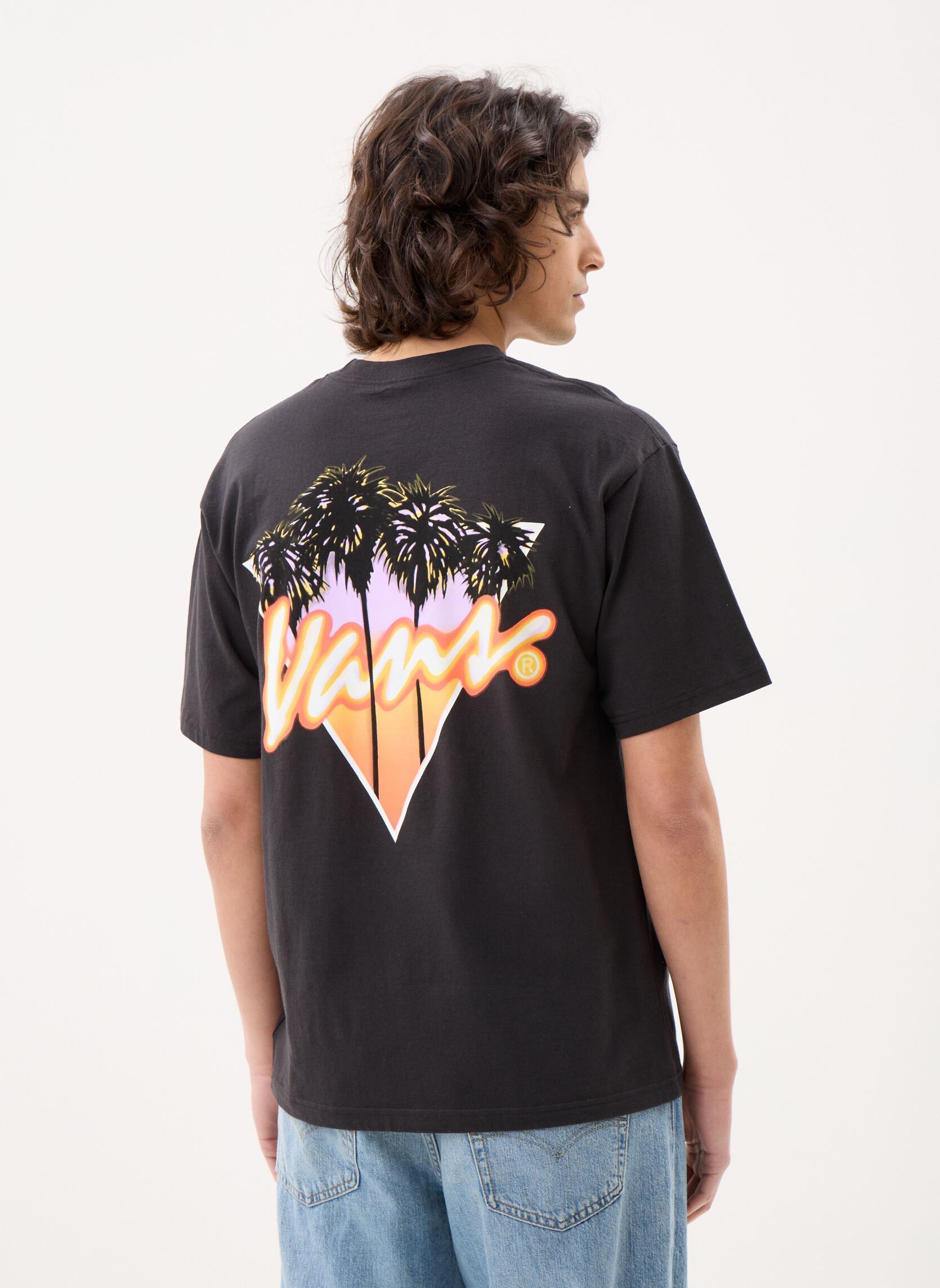 Kurzarm-T-Shirts Palm Drive Ss Tee herren schwarz Vans Kurzarm-T-Shirts Palm Drive Ss Tee herren schwarz BLACK
