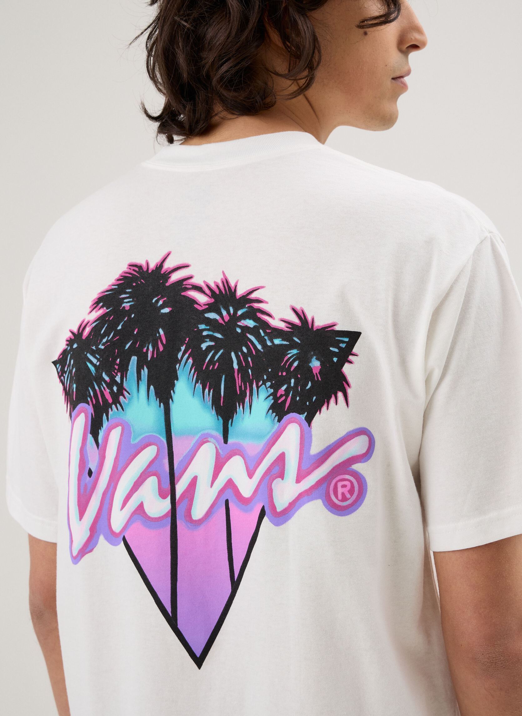 Tee-shirts manches courtes Palm Drive Ss Tee homme blanc Vans Tee-shirts manches courtes Palm Drive Ss Tee homme blanc WHITE