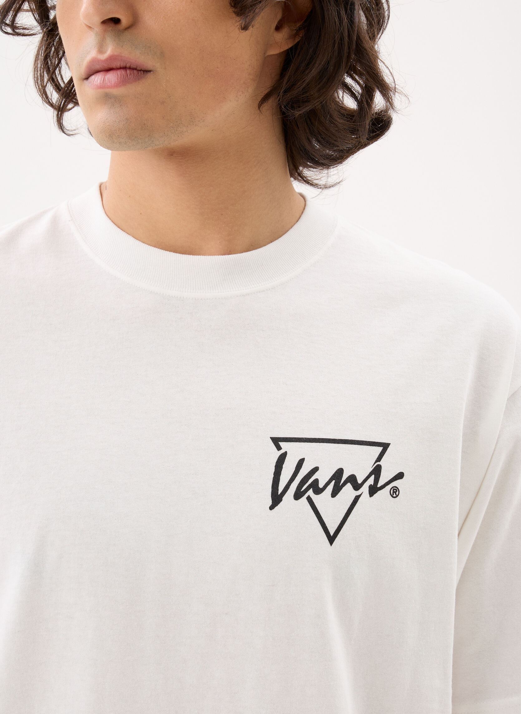 Tee-shirts manches courtes Palm Drive Ss Tee homme blanc Vans Tee-shirts manches courtes Palm Drive Ss Tee homme blanc WHITE