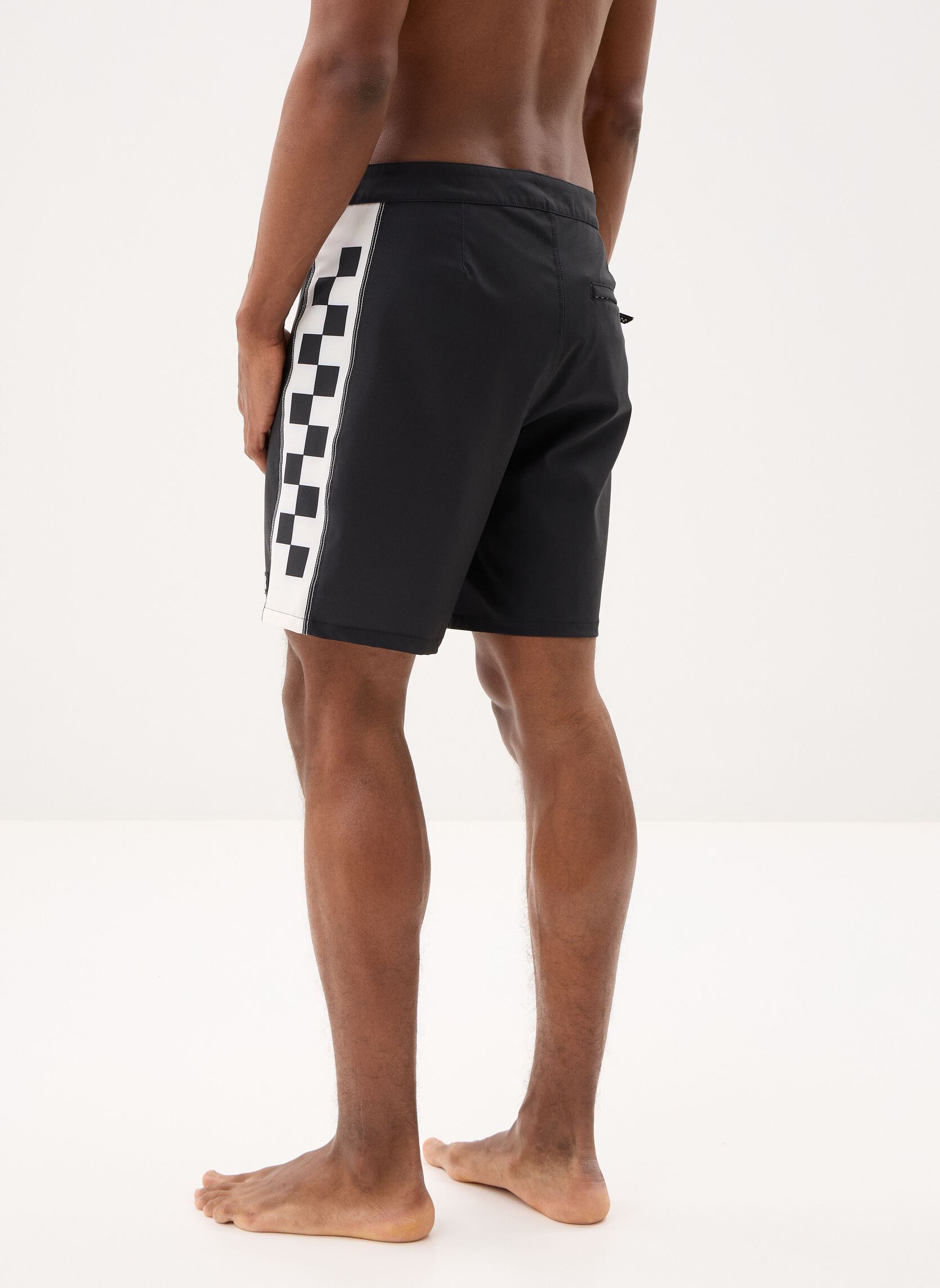 Zwemshorts Daily Sideline Mo Boardshort heren zwart Vans Zwemshorts Daily Sideline Mo Boardshort heren zwart BLACK/MARSHMALLOW