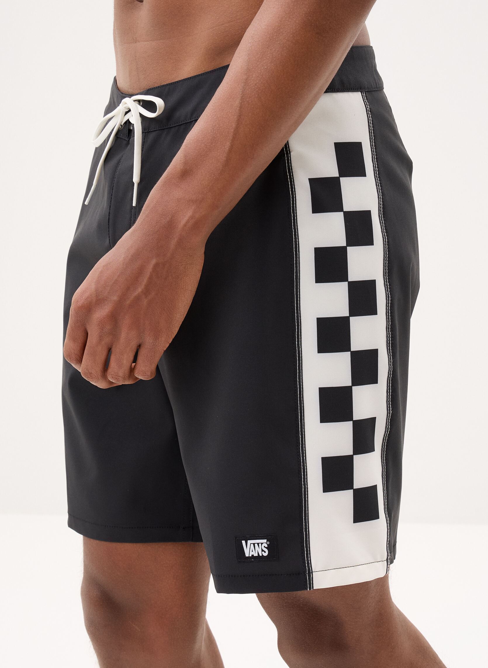 Zwemshorts Daily Sideline Mo Boardshort heren zwart Vans Zwemshorts Daily Sideline Mo Boardshort heren zwart BLACK/MARSHMALLOW
