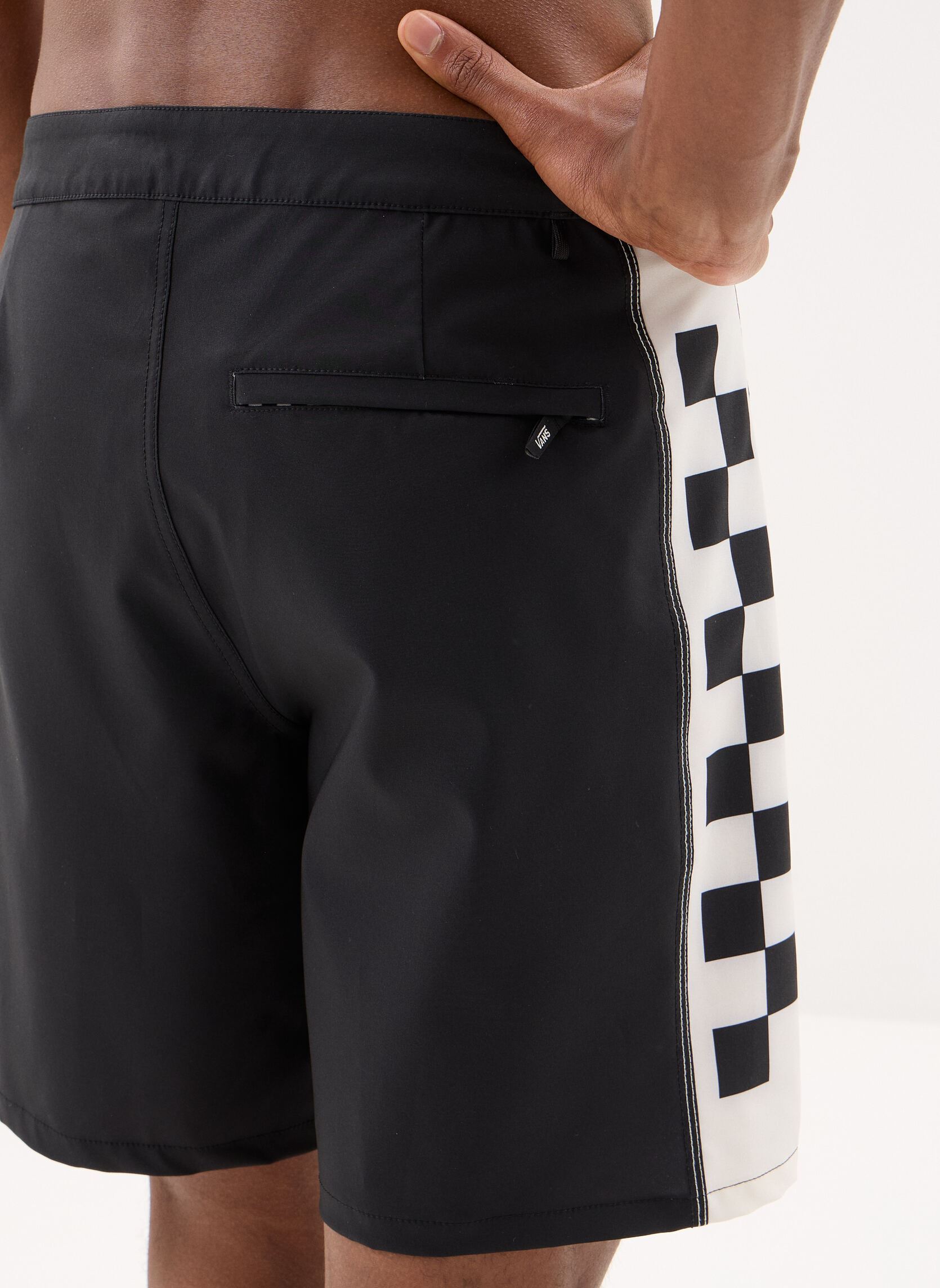 Zwemshorts Daily Sideline Mo Boardshort heren zwart Vans Zwemshorts Daily Sideline Mo Boardshort heren zwart BLACK/MARSHMALLOW