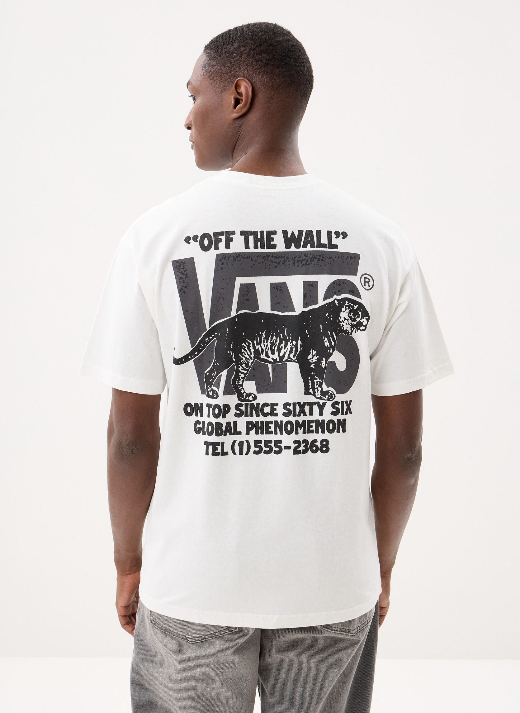 Tee-shirts manches courtes Awaken Tiger Ss Tee homme blanc Vans Tee-shirts manches courtes Awaken Tiger Ss Tee homme blanc WHITE