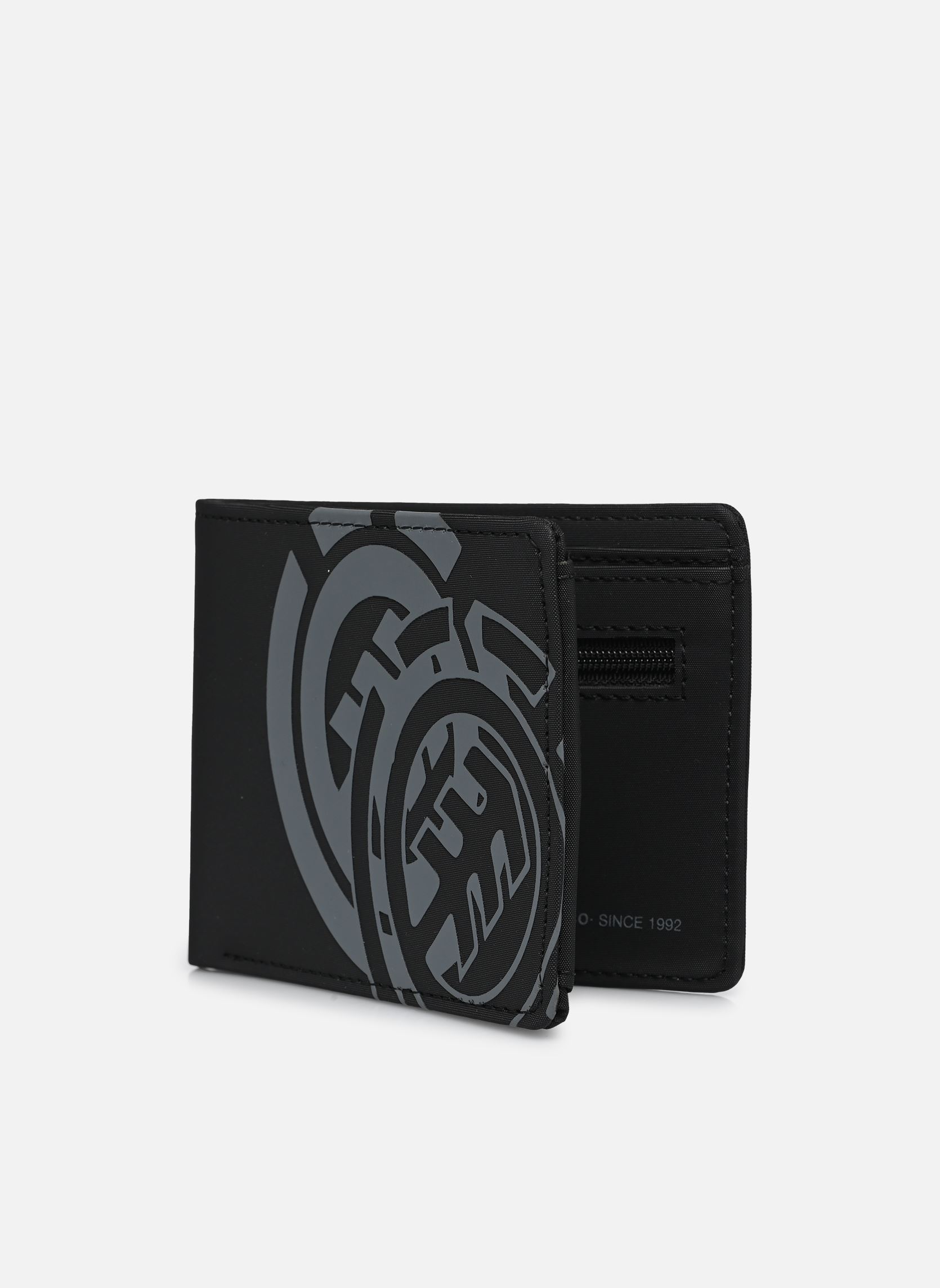 Portefeuilles Double Icon Wallet Trifold homme noir Element Portefeuilles Double Icon Wallet Trifold homme noir FLINT BLACK