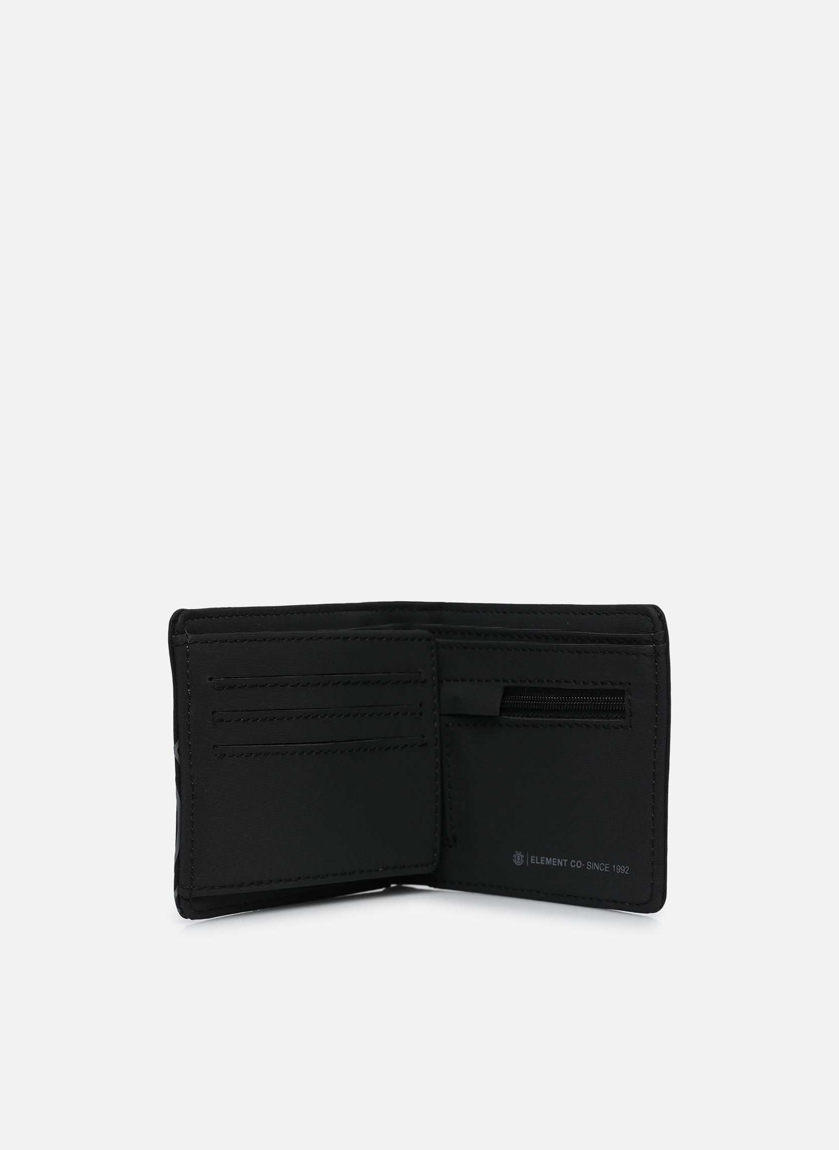 Portefeuilles Double Icon Wallet Trifold homme noir Element Portefeuilles Double Icon Wallet Trifold homme noir FLINT BLACK