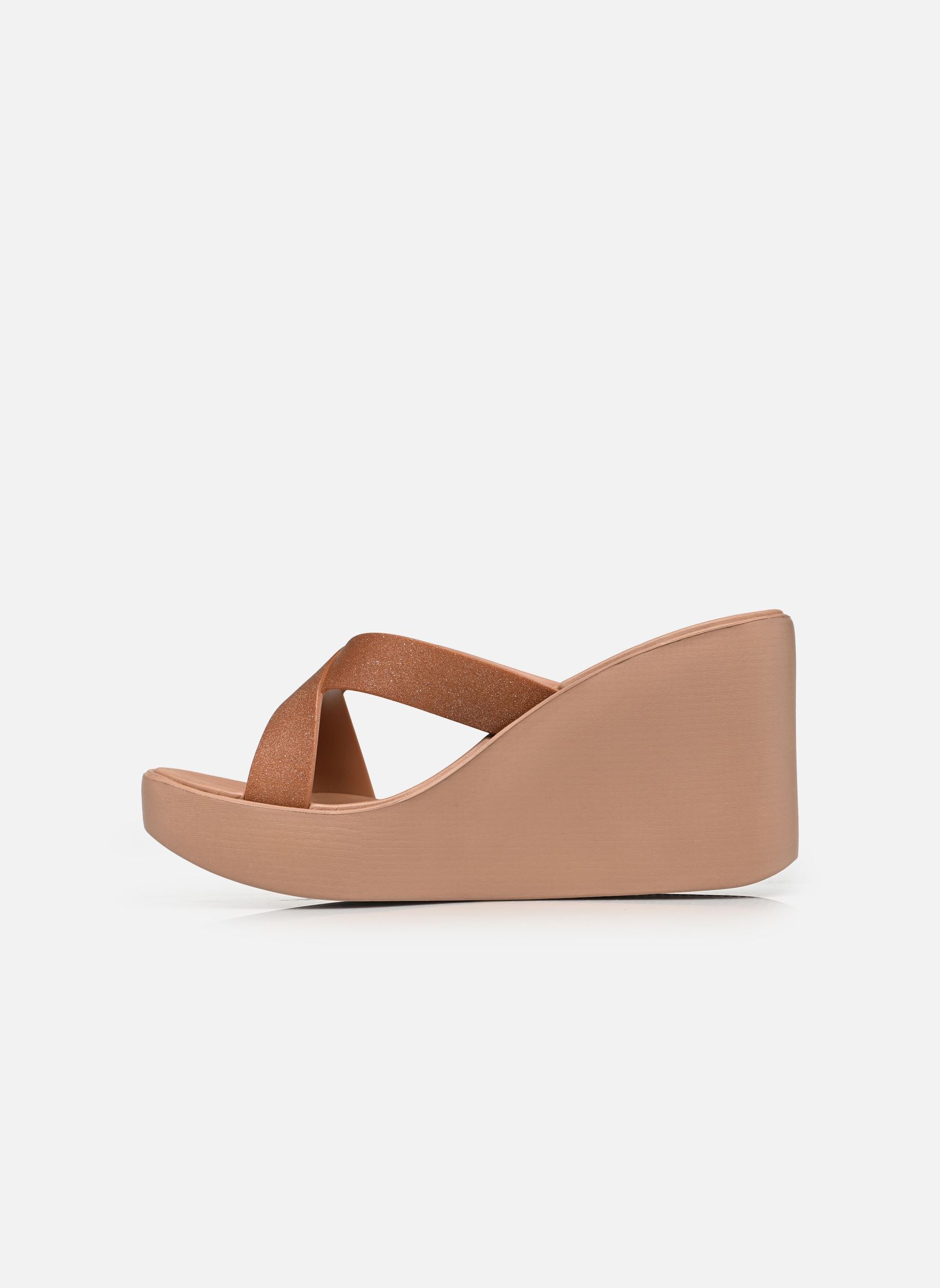 Sandali con zeppa e plateau High Fashion Ii Slide Fem donna rosa Ipanema Sandali con zeppa e plateau High Fashion Ii Slide Fem donna rosa Brown/Glitter/Pink