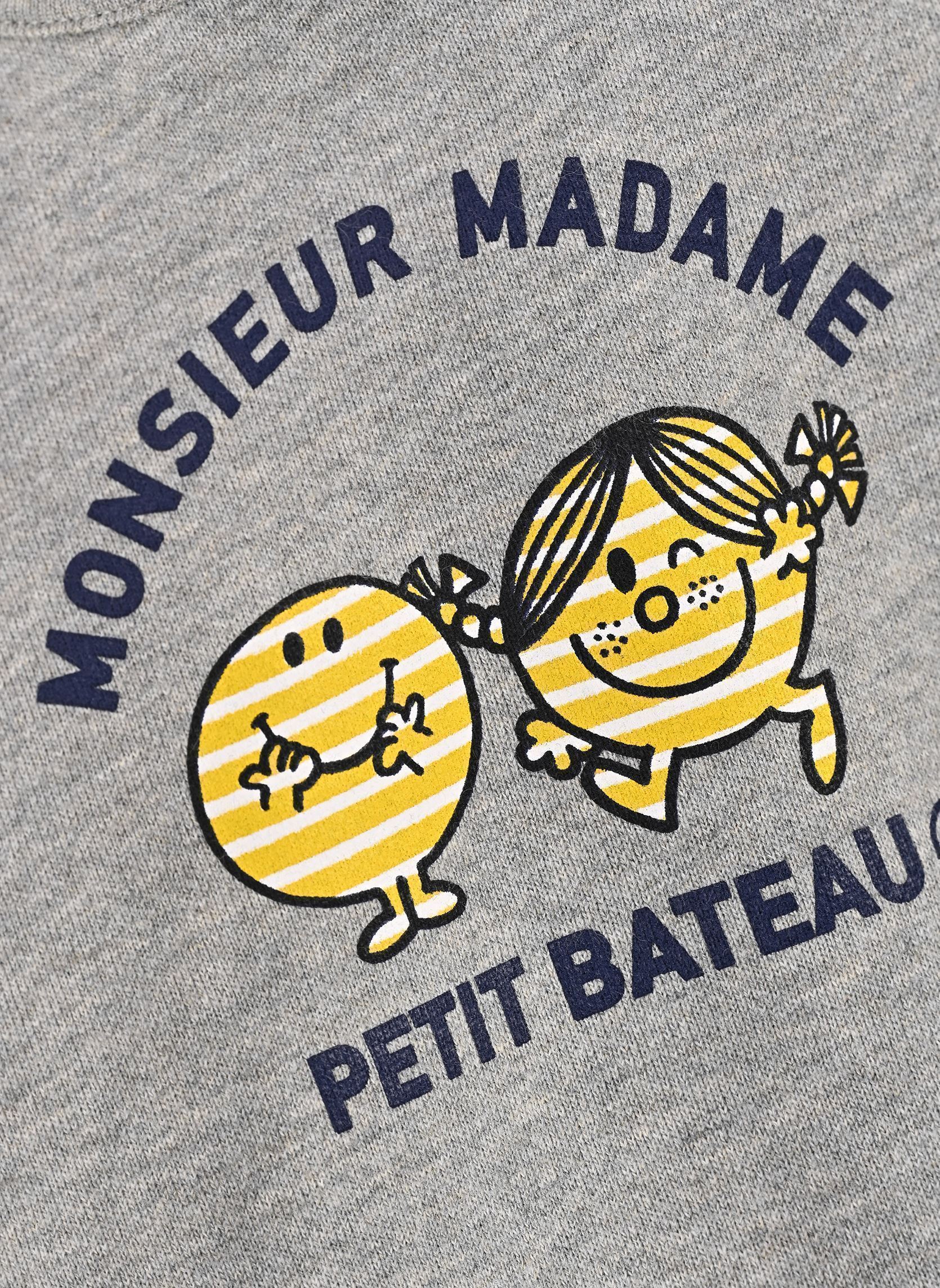 Sweats Sweat Shirts Monsieur Madame BB gris Petit Bateau Sweats Sweat Shirts Monsieur Madame BB gris CHATON CHINE