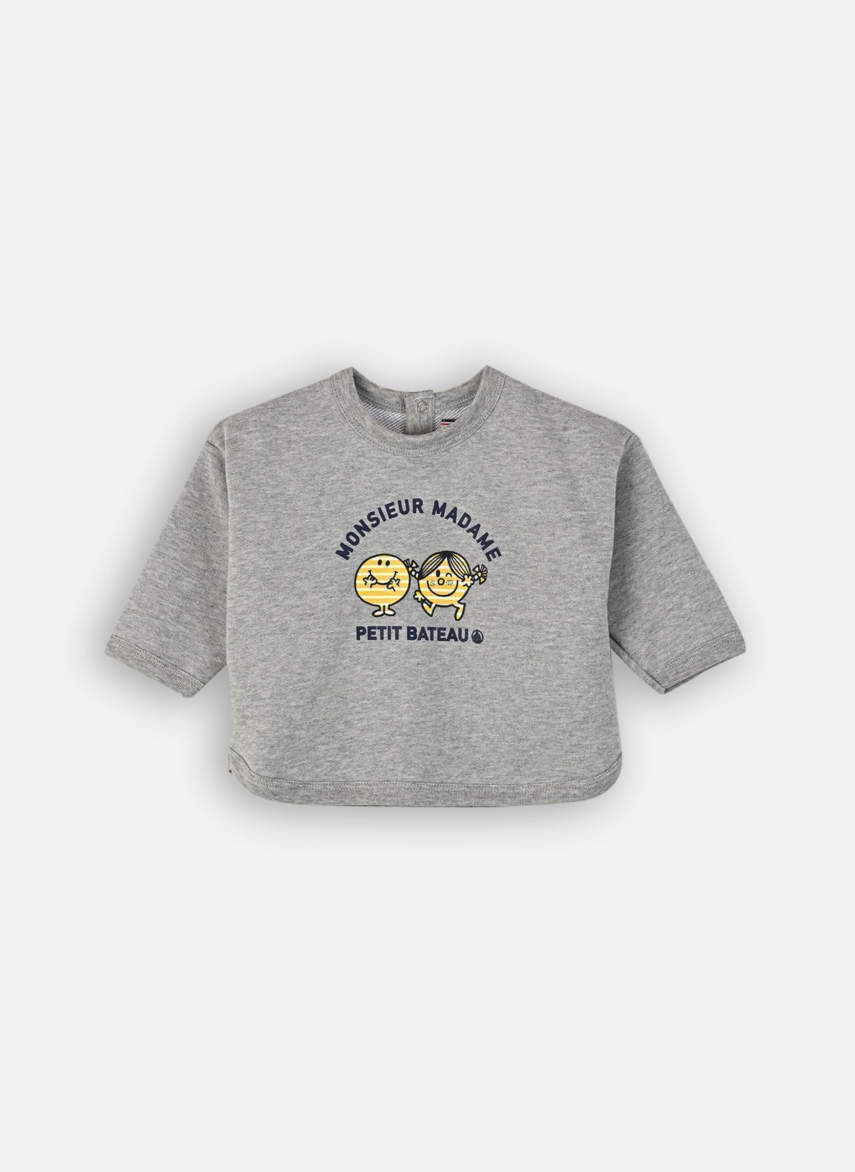 Sweats Sweat Shirts Monsieur Madame BB gris Petit Bateau Sweats Sweat Shirts Monsieur Madame BB gris CHATON CHINE
