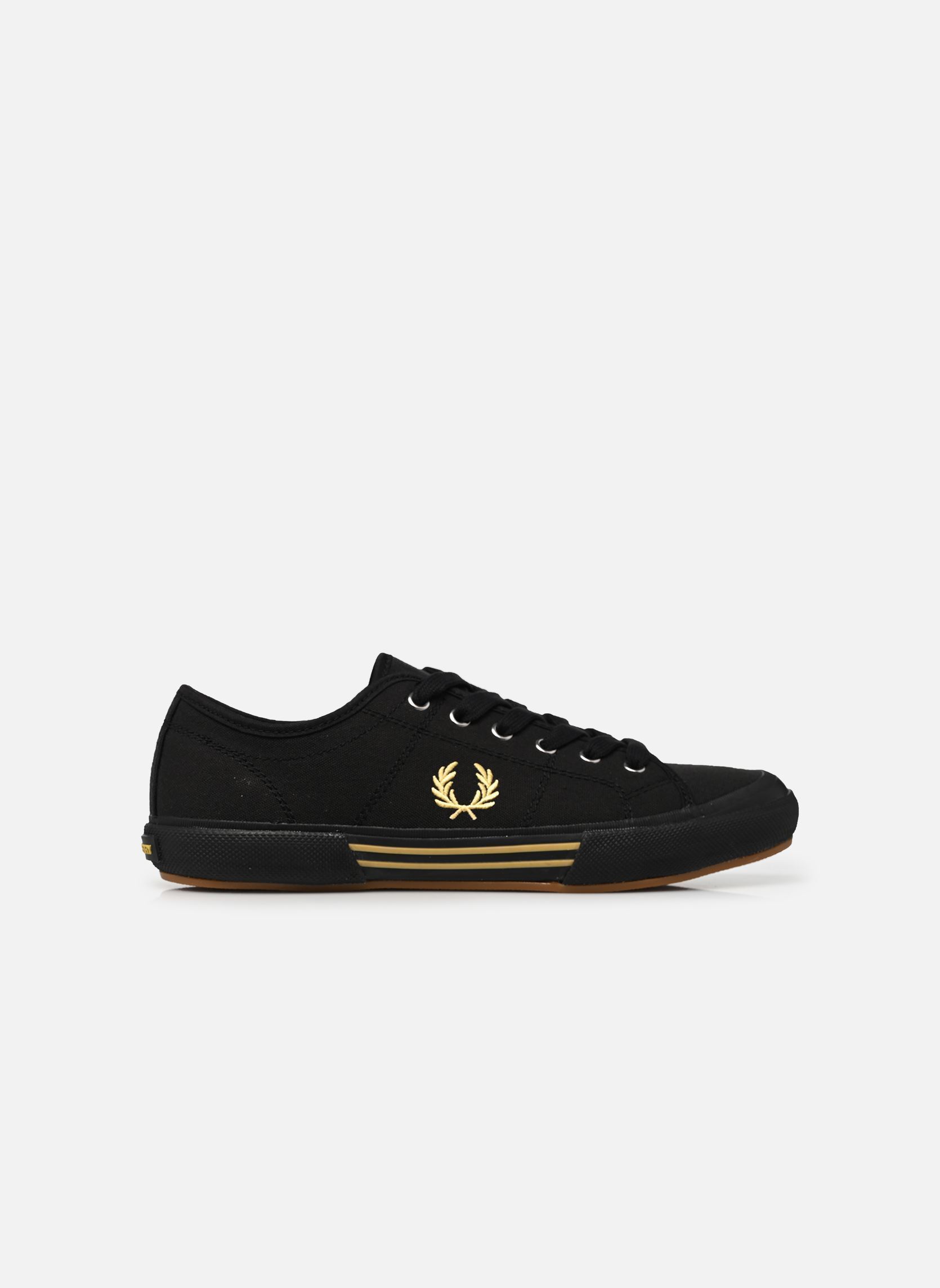 Lage sneakers B708 Vintage Tennis Canvas heren zwart Fred Perry Lage sneakers B708 Vintage Tennis Canvas heren zwart BLACK/CHAMPAGNE
