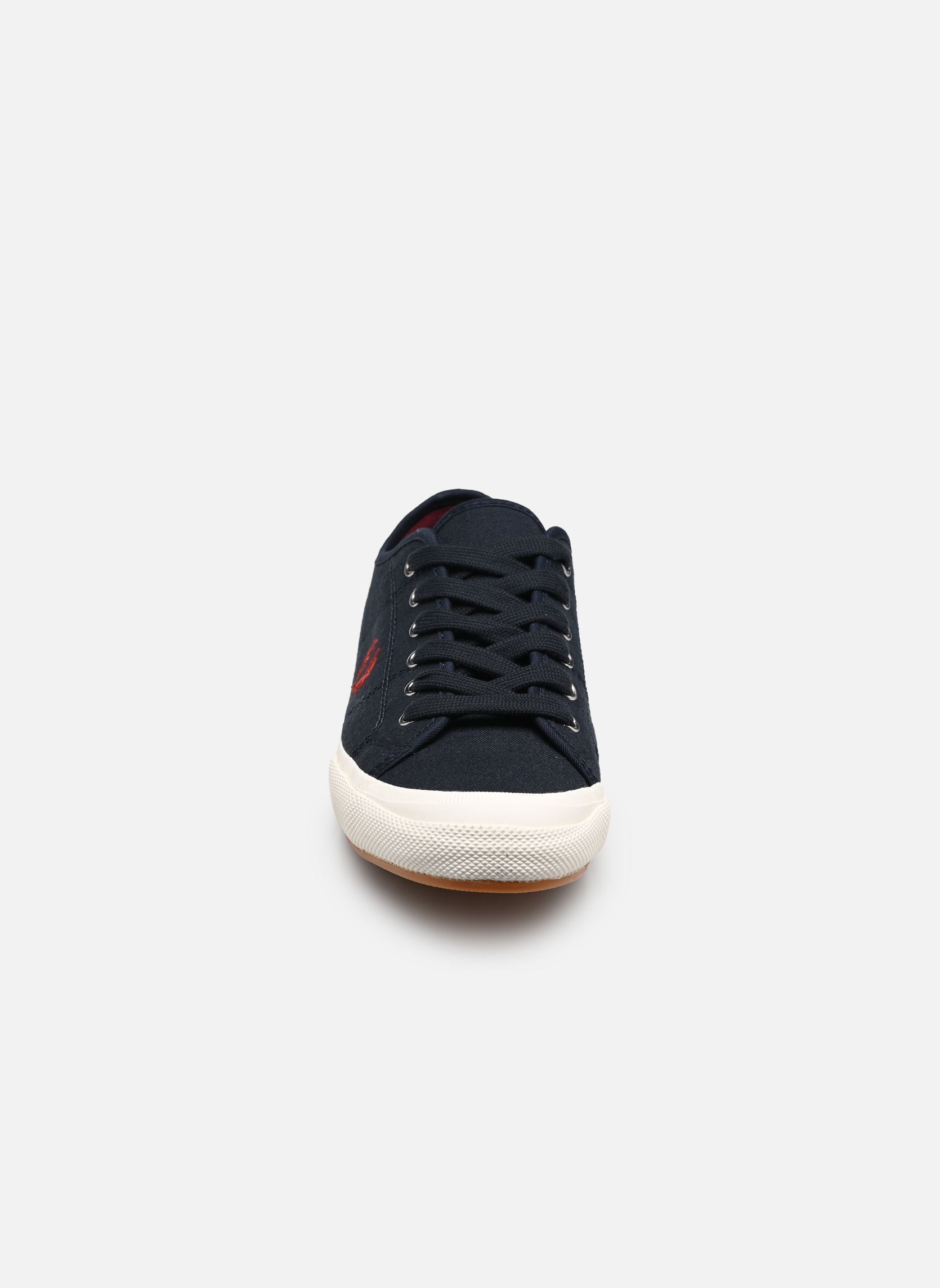 Baskets basses B708 Vintage Tennis Canvas homme bleu Fred Perry Baskets basses B708 Vintage Tennis Canvas homme bleu NVY/SWHT/BNTRED