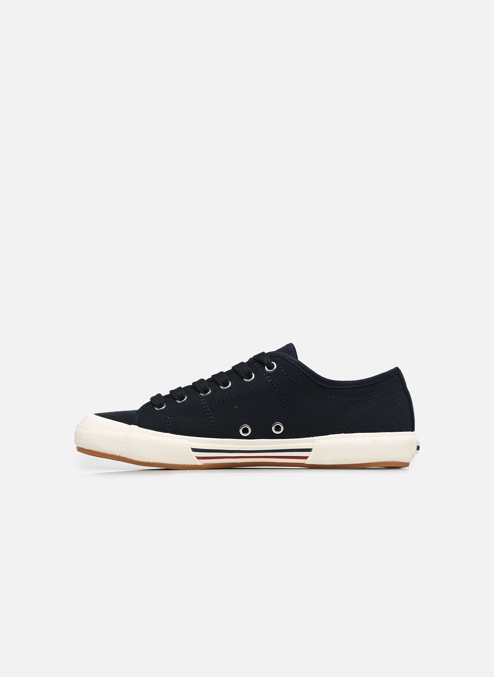 Baskets basses B708 Vintage Tennis Canvas homme bleu Fred Perry Baskets basses B708 Vintage Tennis Canvas homme bleu NVY/SWHT/BNTRED
