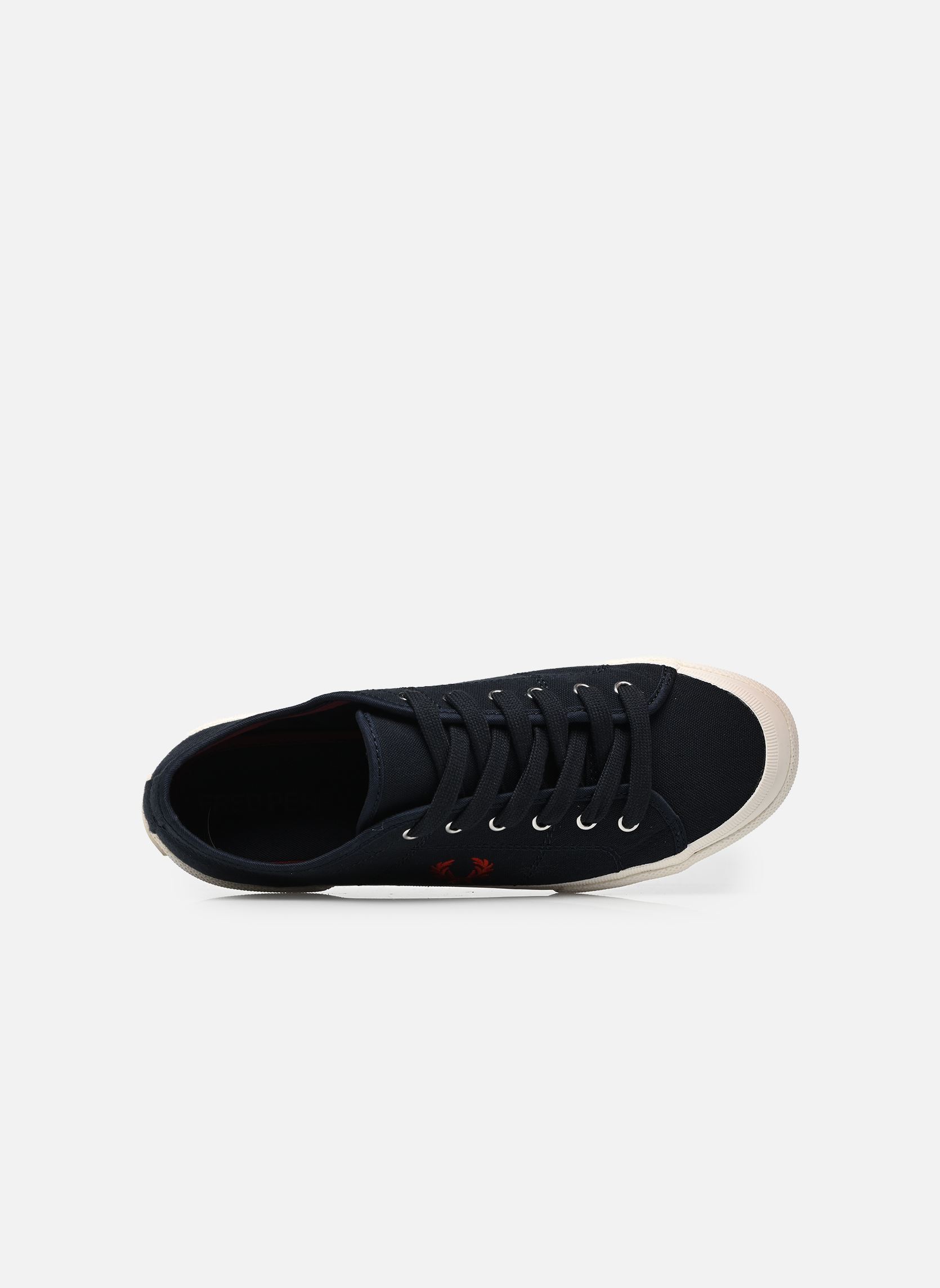 Baskets basses B708 Vintage Tennis Canvas homme bleu Fred Perry Baskets basses B708 Vintage Tennis Canvas homme bleu NVY/SWHT/BNTRED