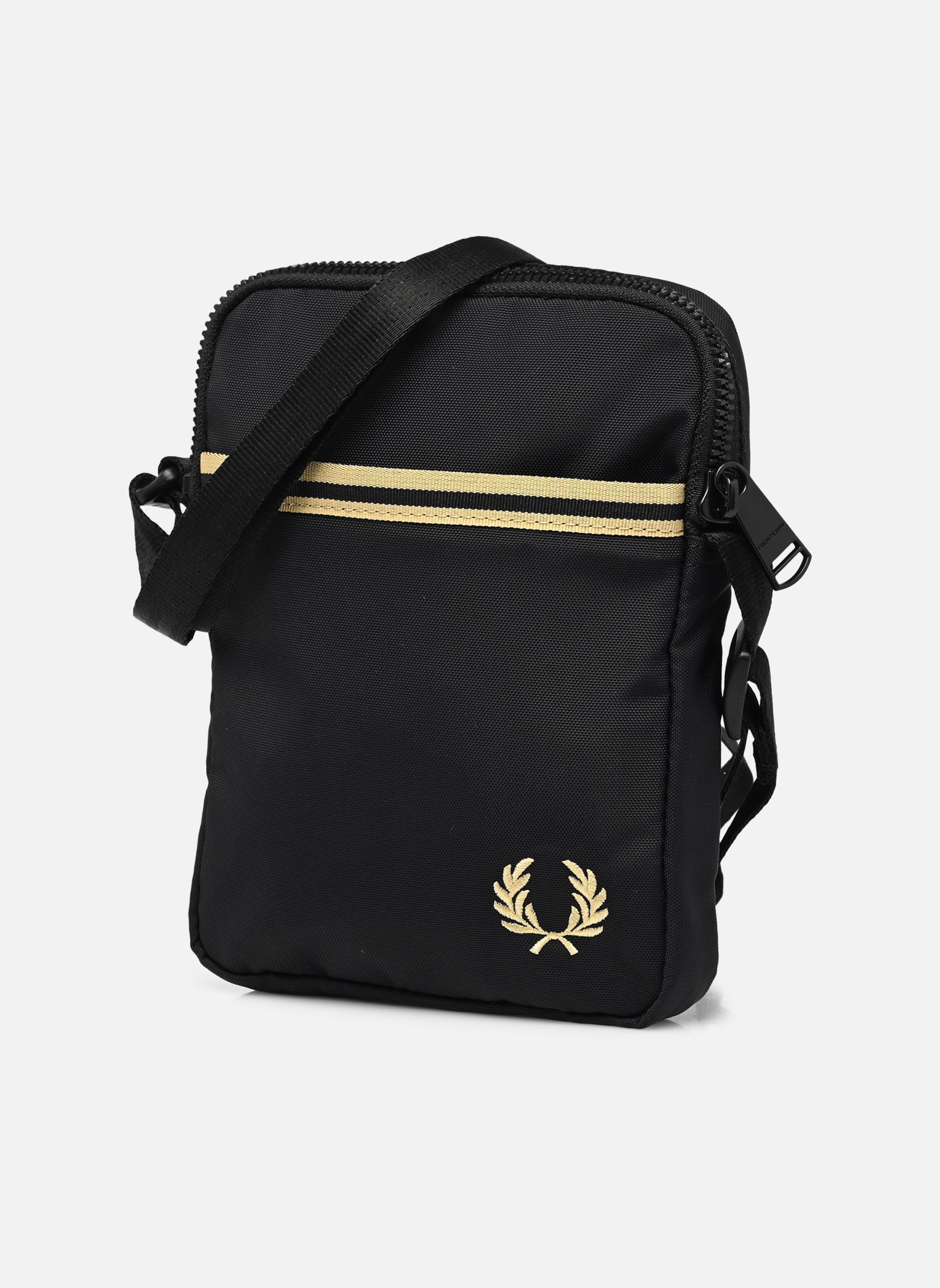 Umhängetaschen Tipped Tape Small Side Bag herren schwarz Fred Perry Umhängetaschen Tipped Tape Small Side Bag herren schwarz Black