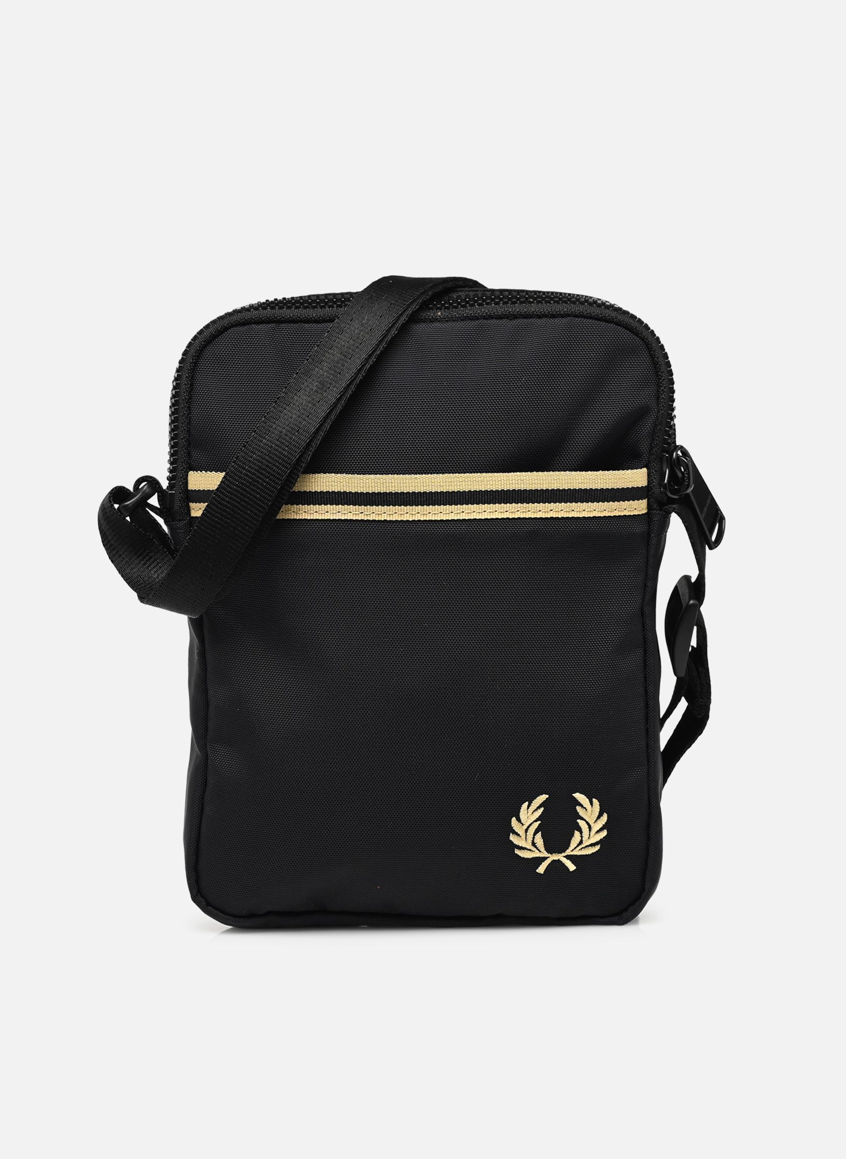 Umhängetaschen Tipped Tape Small Side Bag herren schwarz Fred Perry Umhängetaschen Tipped Tape Small Side Bag herren schwarz Black