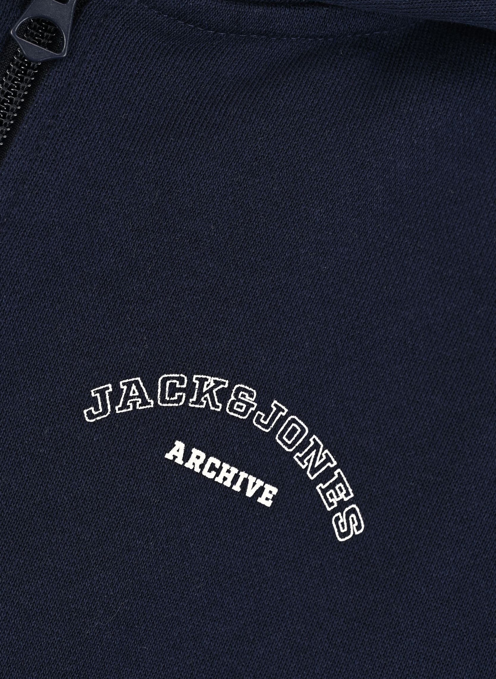 Kapuzenpullover Jjcollege Logo Sweat Zip Hood Jnr jungen blau Jack & Jones Kapuzenpullover Jjcollege Logo Sweat Zip Hood Jnr jungen blau NAVY BLAZER
