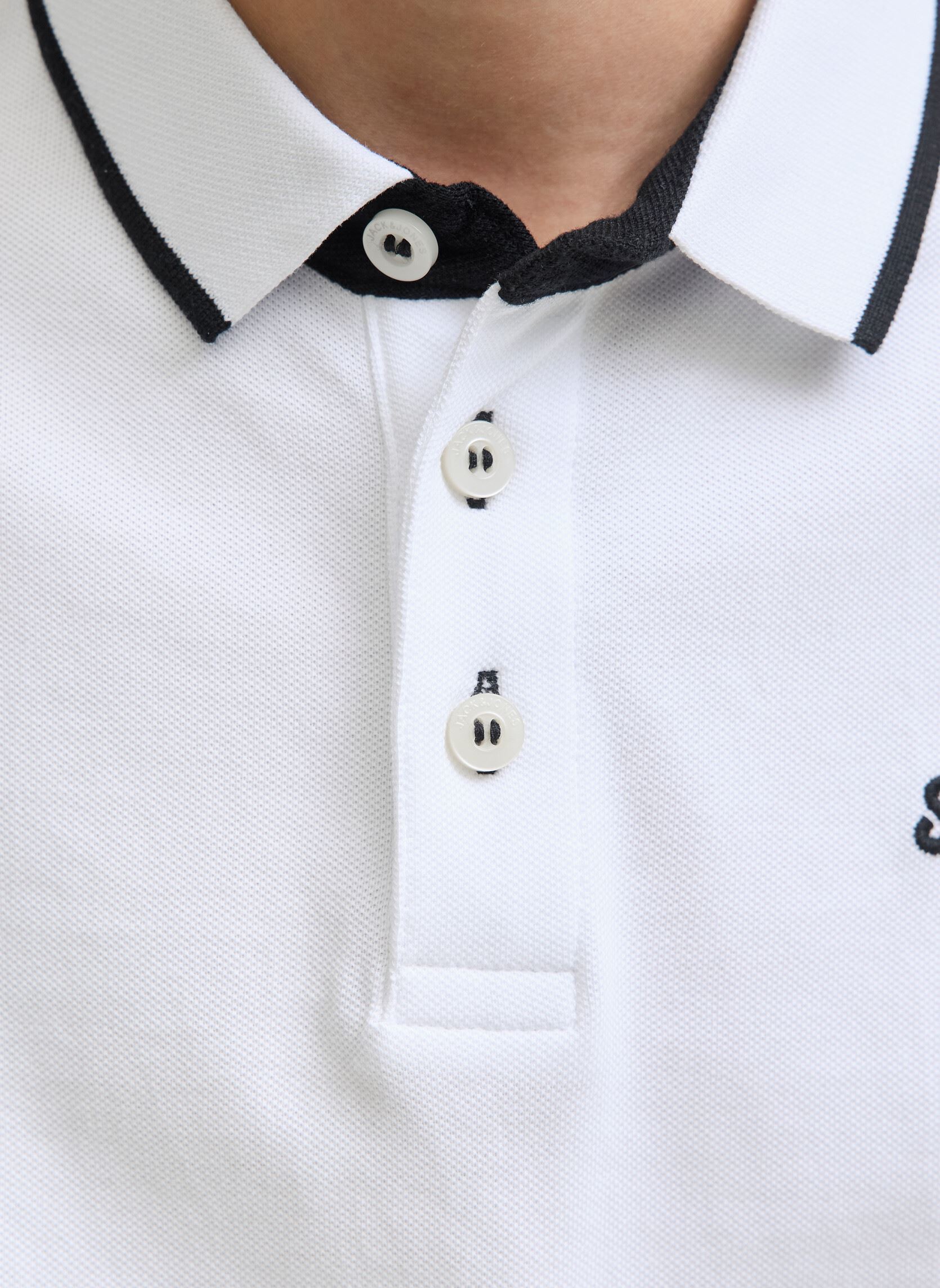 Poloshirts Jjepaulos Polo Ss Noos Jnr jungen weiß Jack & Jones Poloshirts Jjepaulos Polo Ss Noos Jnr jungen weiß WHITE