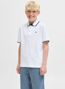 Polos Jjepaulos Polo Ss Noos Jnr garçon noir