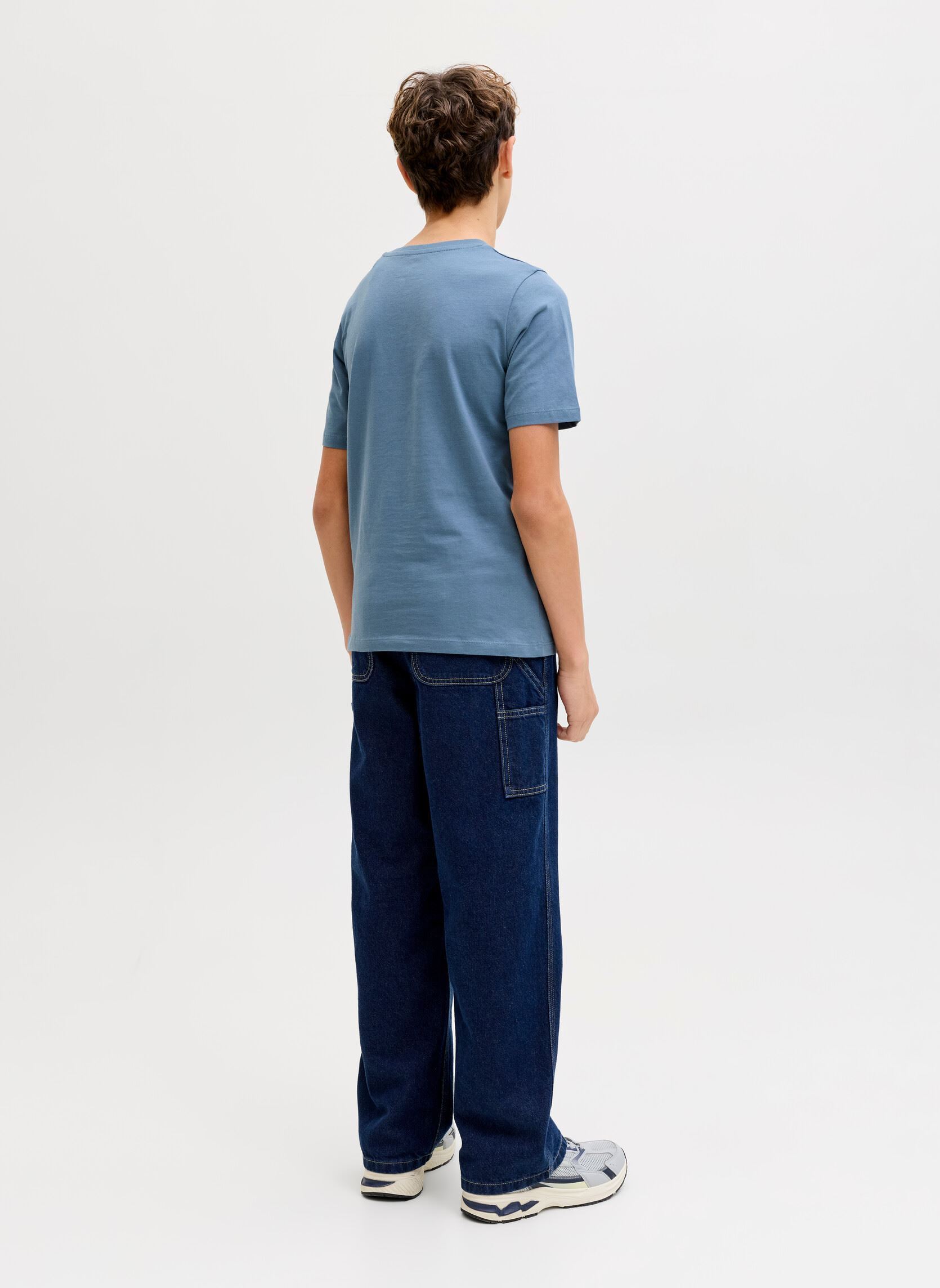Tee-shirts manches courtes Jjelogo Tee Ss O-Neck 2 Col Ss26 Sn Jnr garçon bleu Jack & Jones Tee-shirts manches courtes Jjelogo Tee Ss O-Neck 2 Col Ss26 Sn Jnr garçon bleu BLUE MIRAGE