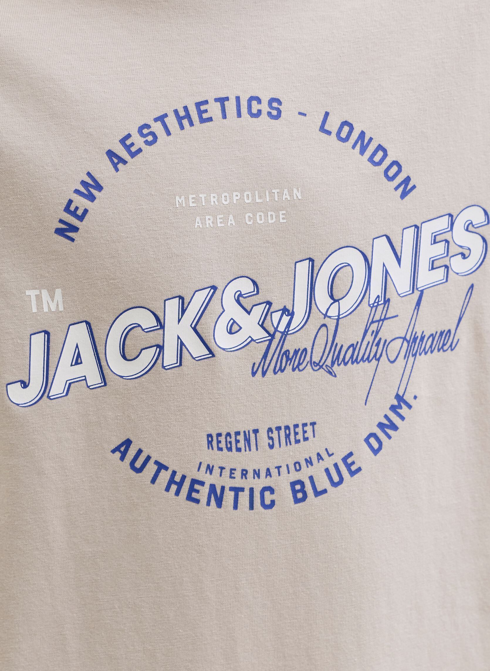 Tee-shirts manches courtes Jjelogo Tee Ss O-Neck 2 Col Ss26 Sn Jnr garçon gris Jack & Jones Tee-shirts manches courtes Jjelogo Tee Ss O-Neck 2 Col Ss26 Sn Jnr garçon gris MOONBEAM