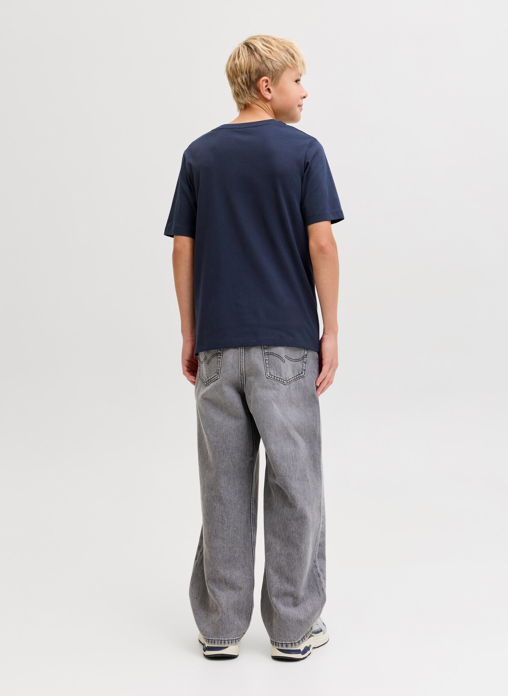 Kurzarm-T-Shirts Jjelogo Tee Ss O-Neck 2 Col Ss26 Sn Jnr jungen blau Jack & Jones Kurzarm-T-Shirts Jjelogo Tee Ss O-Neck 2 Col Ss26 Sn Jnr jungen blau NAVY BLAZER