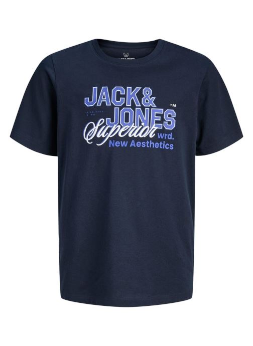 Jack & Jones Kurzarm-T-Shirts Jjelogo Tee Ss O-Neck 2 Col Ss26 Sn Jnr jungen blau