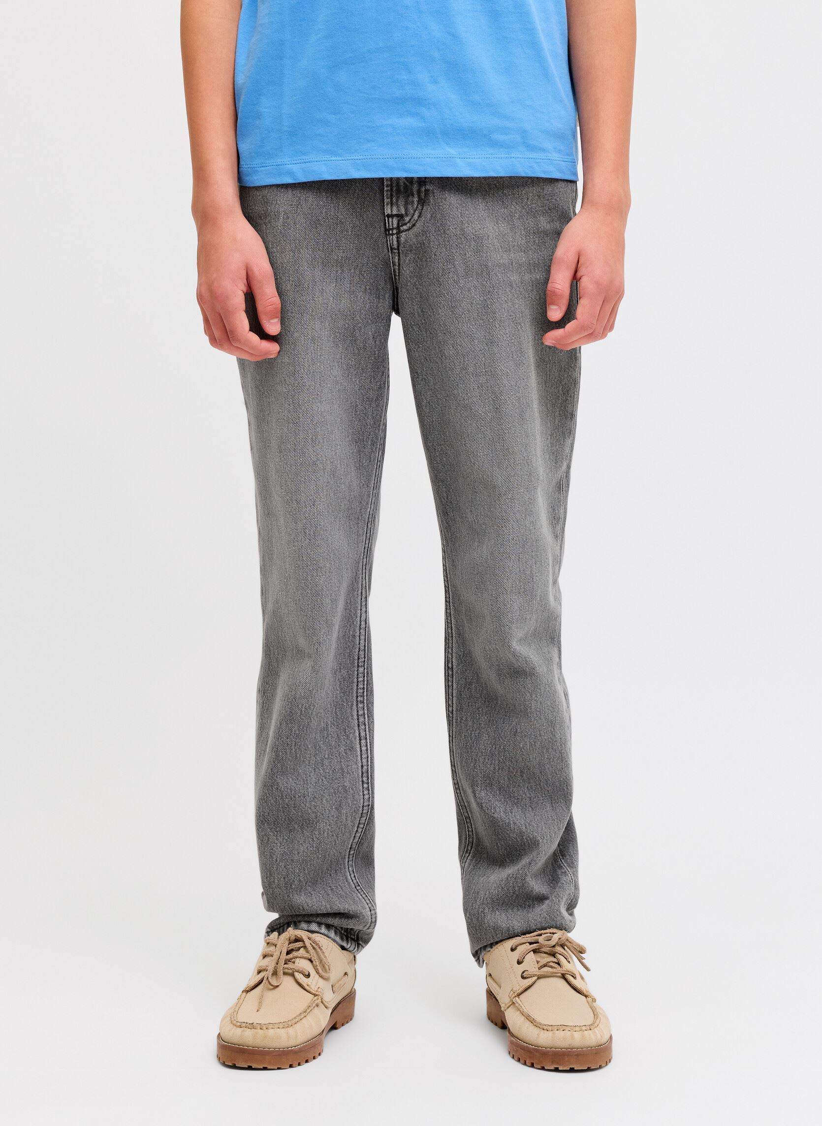 Rechte jeans Jjiclark Jjoriginal Akm 011 Jnr jongens grijs Jack & Jones Rechte jeans Jjiclark Jjoriginal Akm 011 Jnr jongens grijs Grey Denim