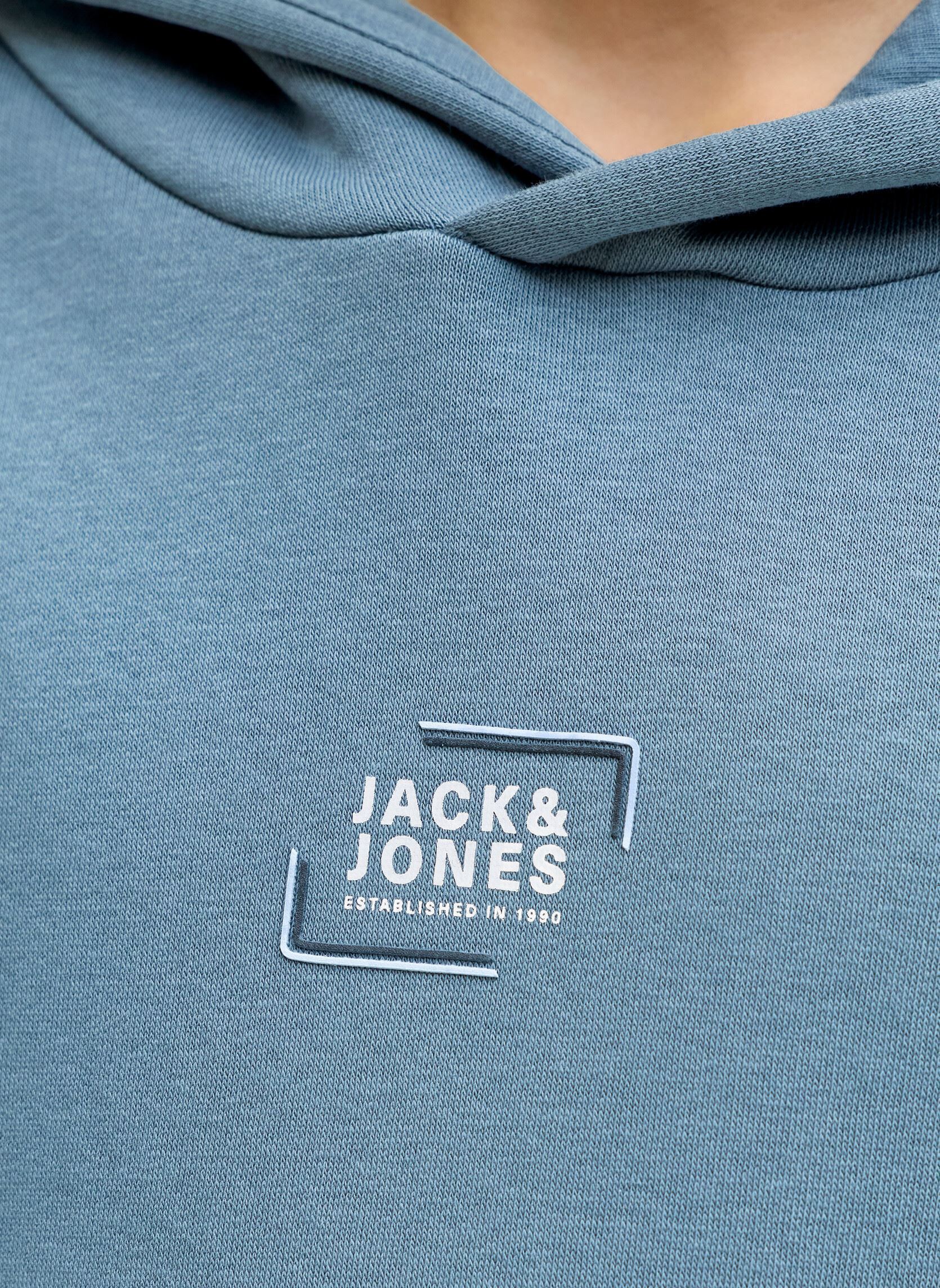 Sweats à capuche Jjcorp Graphic Sweat Hood Jnr garçon bleu Jack & Jones Sweats à capuche Jjcorp Graphic Sweat Hood Jnr garçon bleu BLUE MIRAGE