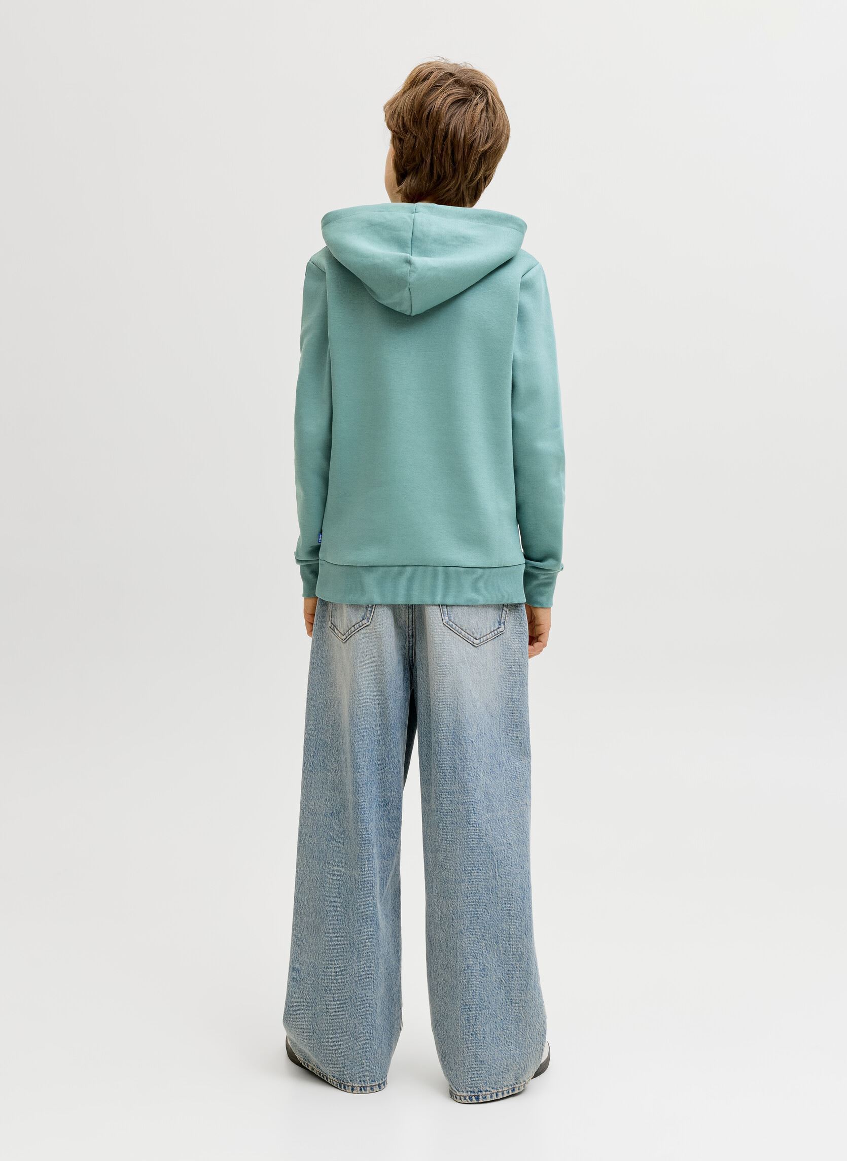 Sweats à capuche Jjcorp Graphic Sweat Hood Jnr garçon bleu Jack & Jones Sweats à capuche Jjcorp Graphic Sweat Hood Jnr garçon bleu MINERAL BLUE