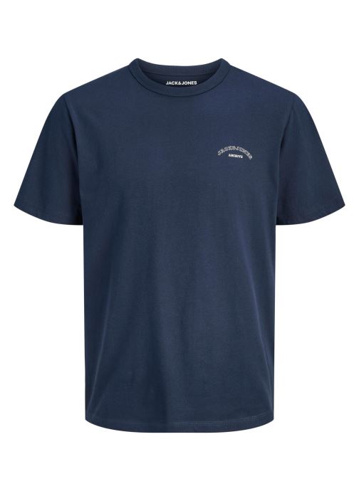 Jack & Jones Kurzarm-T-Shirts Jjcollege Logo Tee Ss Crew Neck Jnr jungen blau