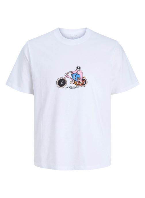 Jack & Jones Tee-shirts manches courtes Jorcatskills Skull Tee Ss Cn Sn Jnr garçon blanc