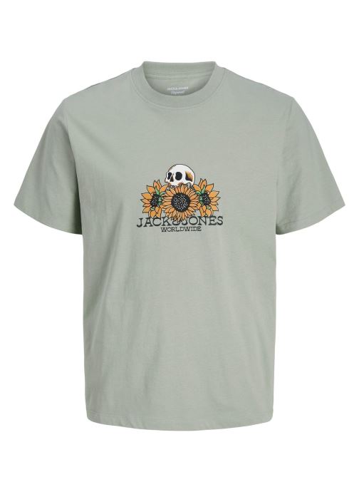 Jack & Jones T-shirts met korte mouwen Jorcatskills Skull Tee Ss Cn Sn Jnr jongens groen