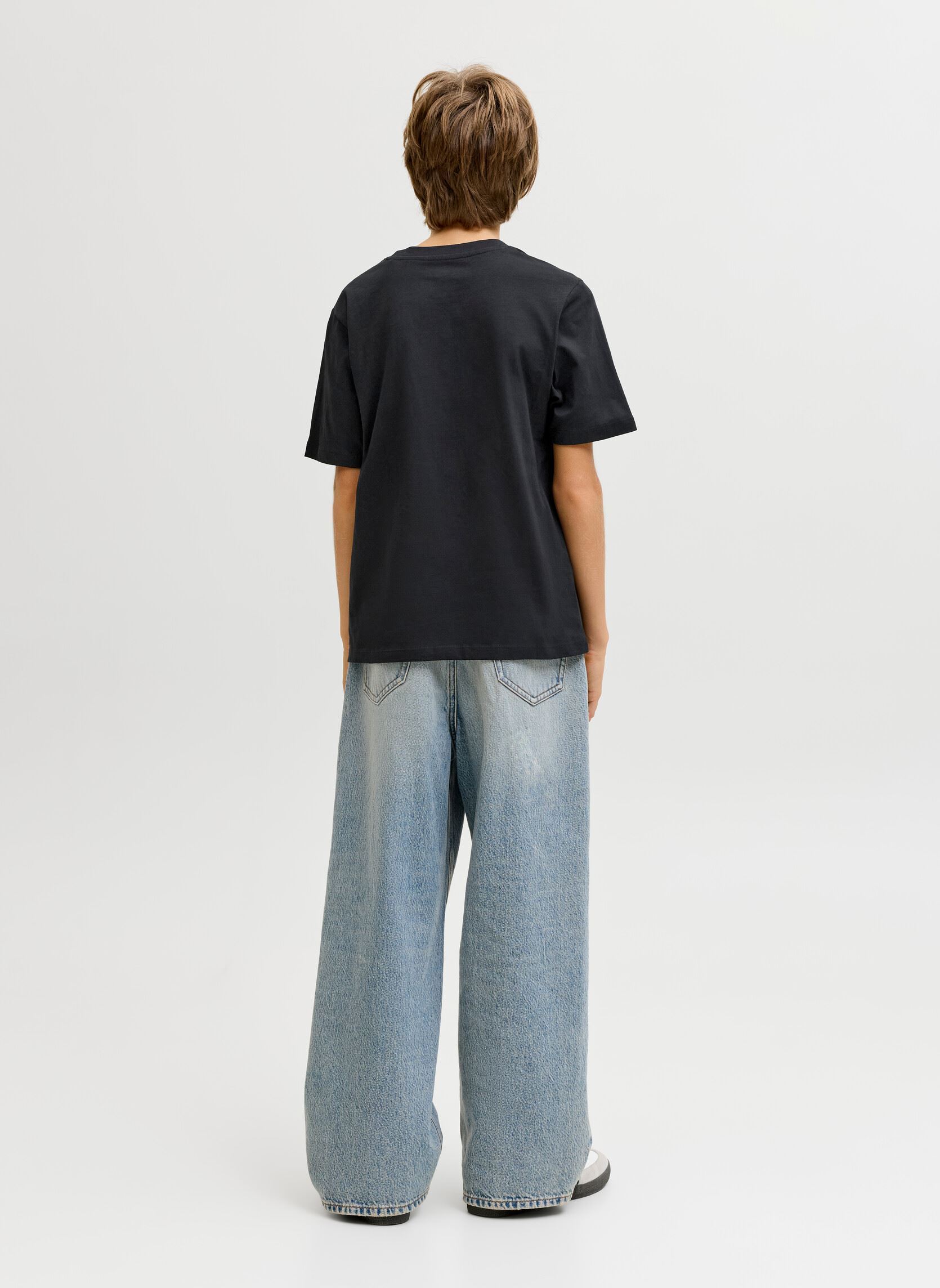 Kurzarm-T-Shirts Jjearchive Graphic Tee Ss Oneck Noos Jnr jungen schwarz Jack & Jones Kurzarm-T-Shirts Jjearchive Graphic Tee Ss Oneck Noos Jnr jungen schwarz BLACK