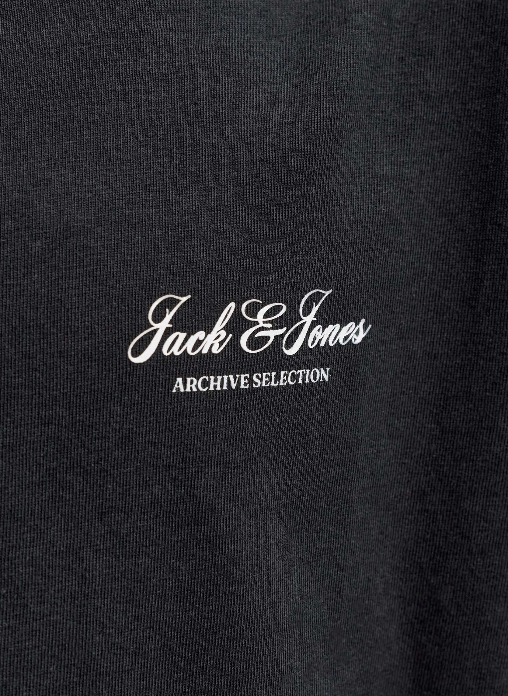 Kurzarm-T-Shirts Jjearchive Graphic Tee Ss Oneck Noos Jnr jungen schwarz Jack & Jones Kurzarm-T-Shirts Jjearchive Graphic Tee Ss Oneck Noos Jnr jungen schwarz BLACK