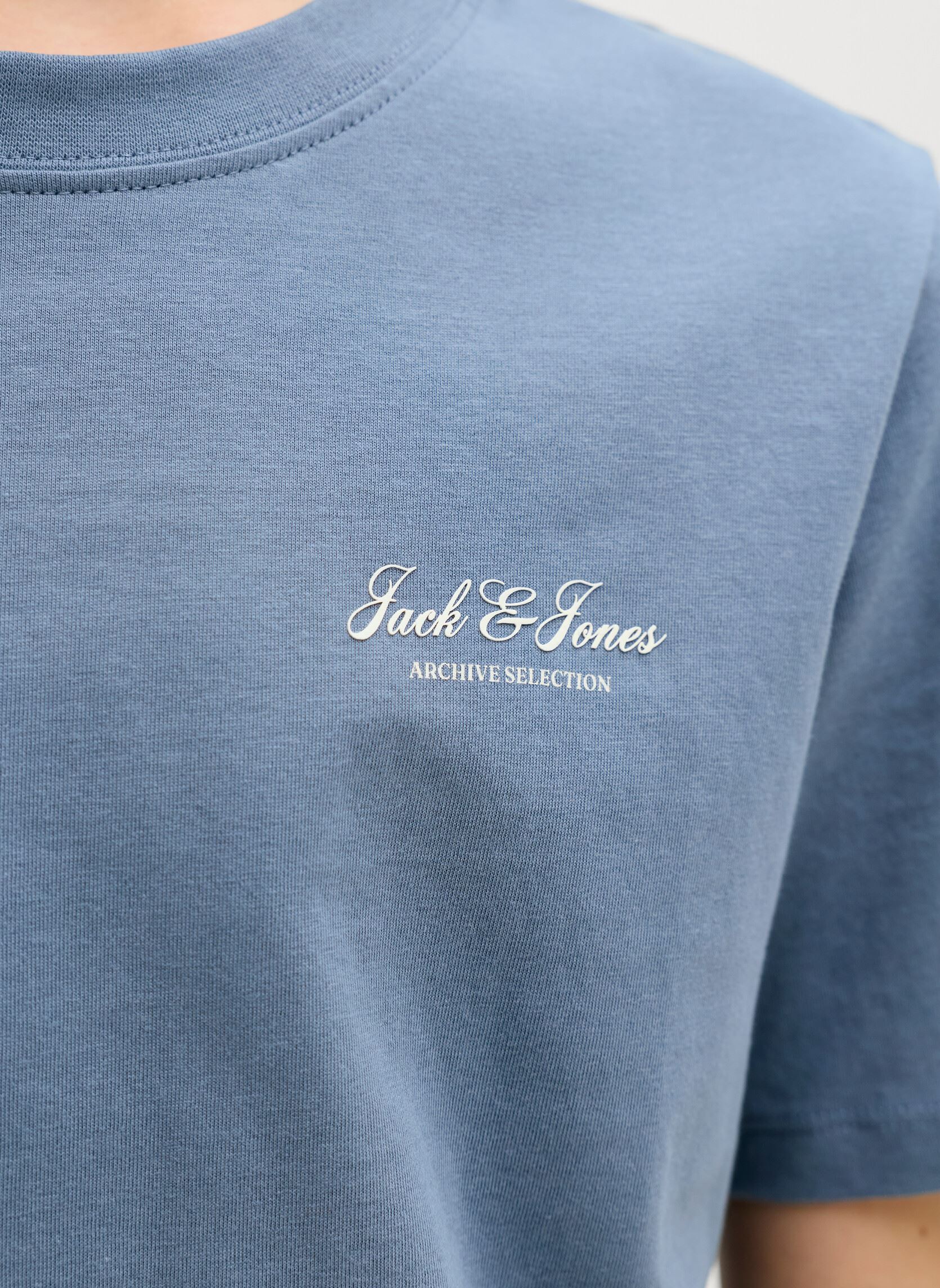 Kurzarm-T-Shirts Jjearchive Graphic Tee Ss Oneck Noos Jnr jungen blau Jack & Jones Kurzarm-T-Shirts Jjearchive Graphic Tee Ss Oneck Noos Jnr jungen blau BLUE MIRAGE