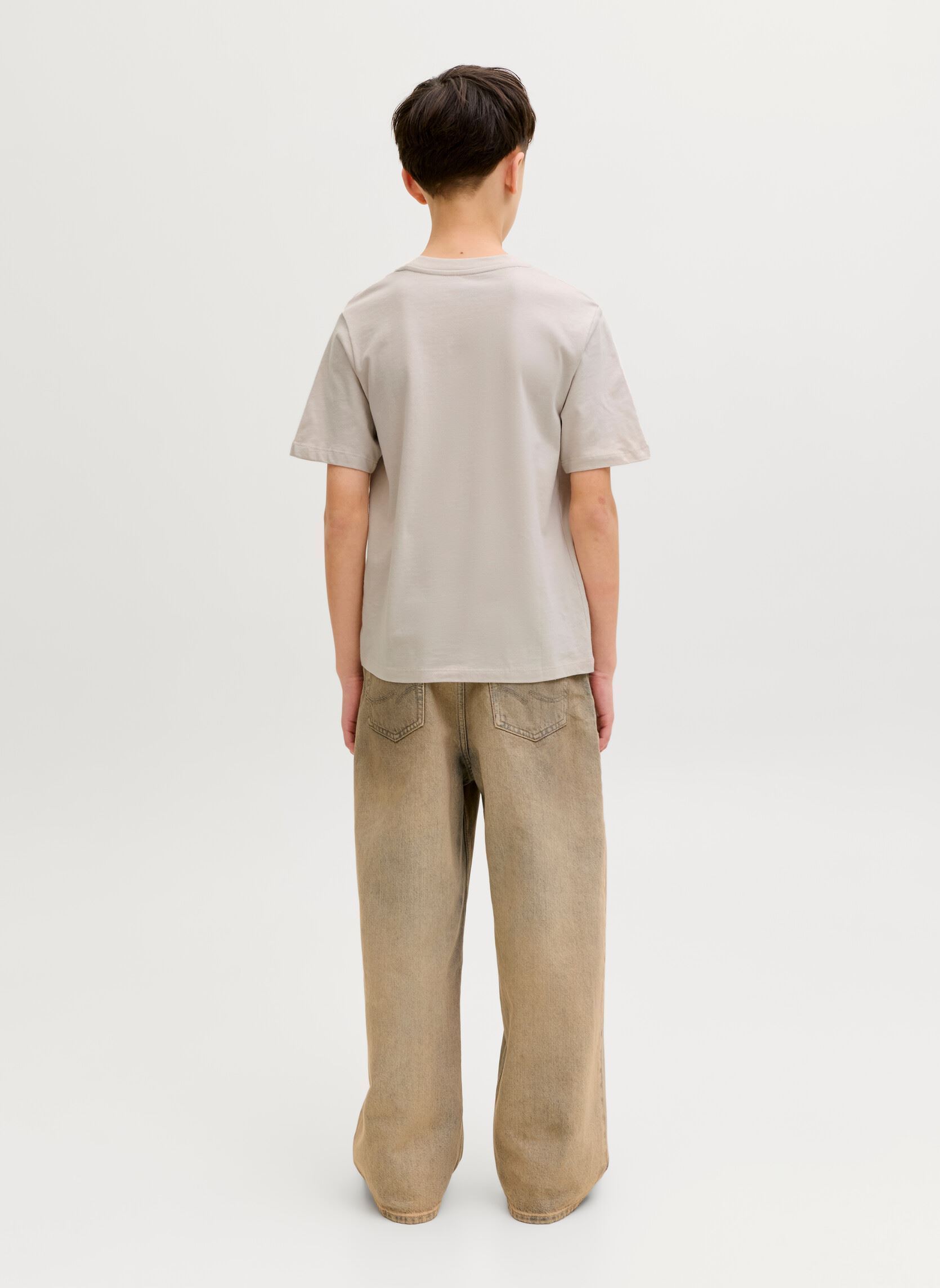 Kurzarm-T-Shirts Jjearchive Graphic Tee Ss Oneck Noos Jnr jungen grau Jack & Jones Kurzarm-T-Shirts Jjearchive Graphic Tee Ss Oneck Noos Jnr jungen grau MOONBEAM