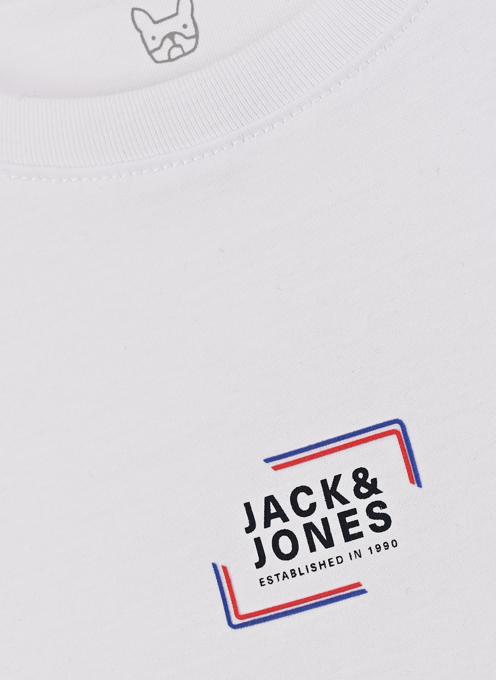 Tee-shirts manches courtes Jjcorp Graphic Tee Ss O-Neck Jnr garçon blanc Jack & Jones Tee-shirts manches courtes Jjcorp Graphic Tee Ss O-Neck Jnr garçon blanc WHITE