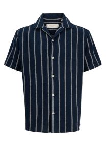 Chemises Jorcoba Stripe Resort Shirt Ss Sn Jnr garçon blanc