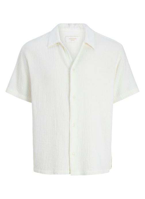 Jack & Jones Chemises manches courtes Jornantucket Double Cloth Shirt Ss Jnr garçon blanc