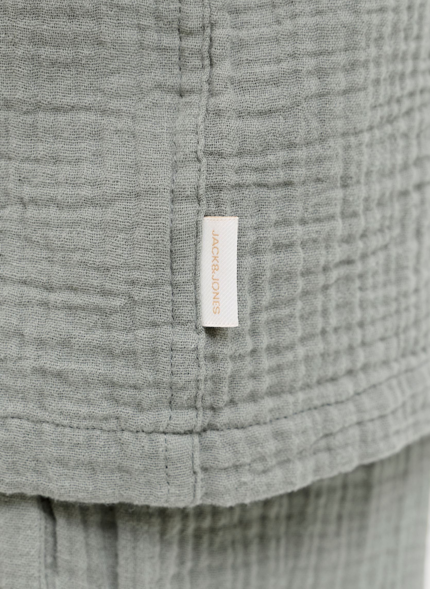 Chemises manches courtes Jornantucket Double Cloth Shirt Ss Jnr garçon vert Jack & Jones Chemises manches courtes Jornantucket Double Cloth Shirt Ss Jnr garçon vert SEAGRASS