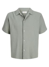 Kurzarm-Hemden Jornantucket Double Cloth Shirt Ss Jnr jungen weiß