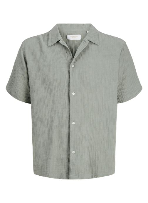 Jack & Jones Chemises manches courtes Jornantucket Double Cloth Shirt Ss Jnr garçon vert