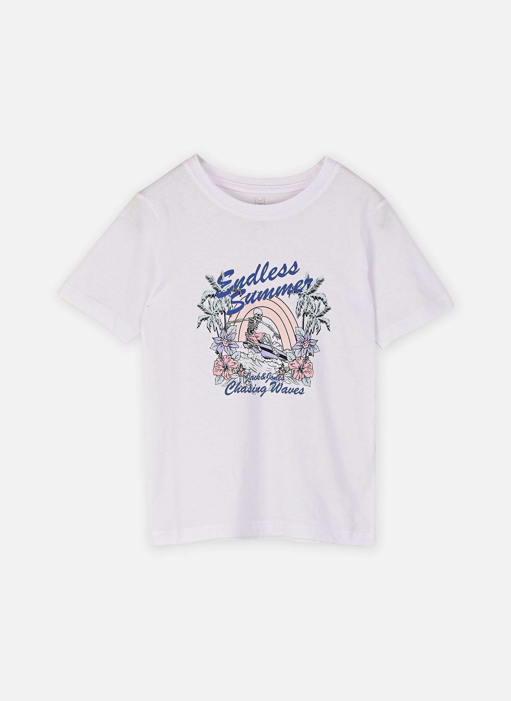 Tee-shirts Jjking Tee Ss Crew Neck Jnr garçon blanc Jack & Jones Tee-shirts Jjking Tee Ss Crew Neck Jnr garçon blanc BRIGHT WHITE