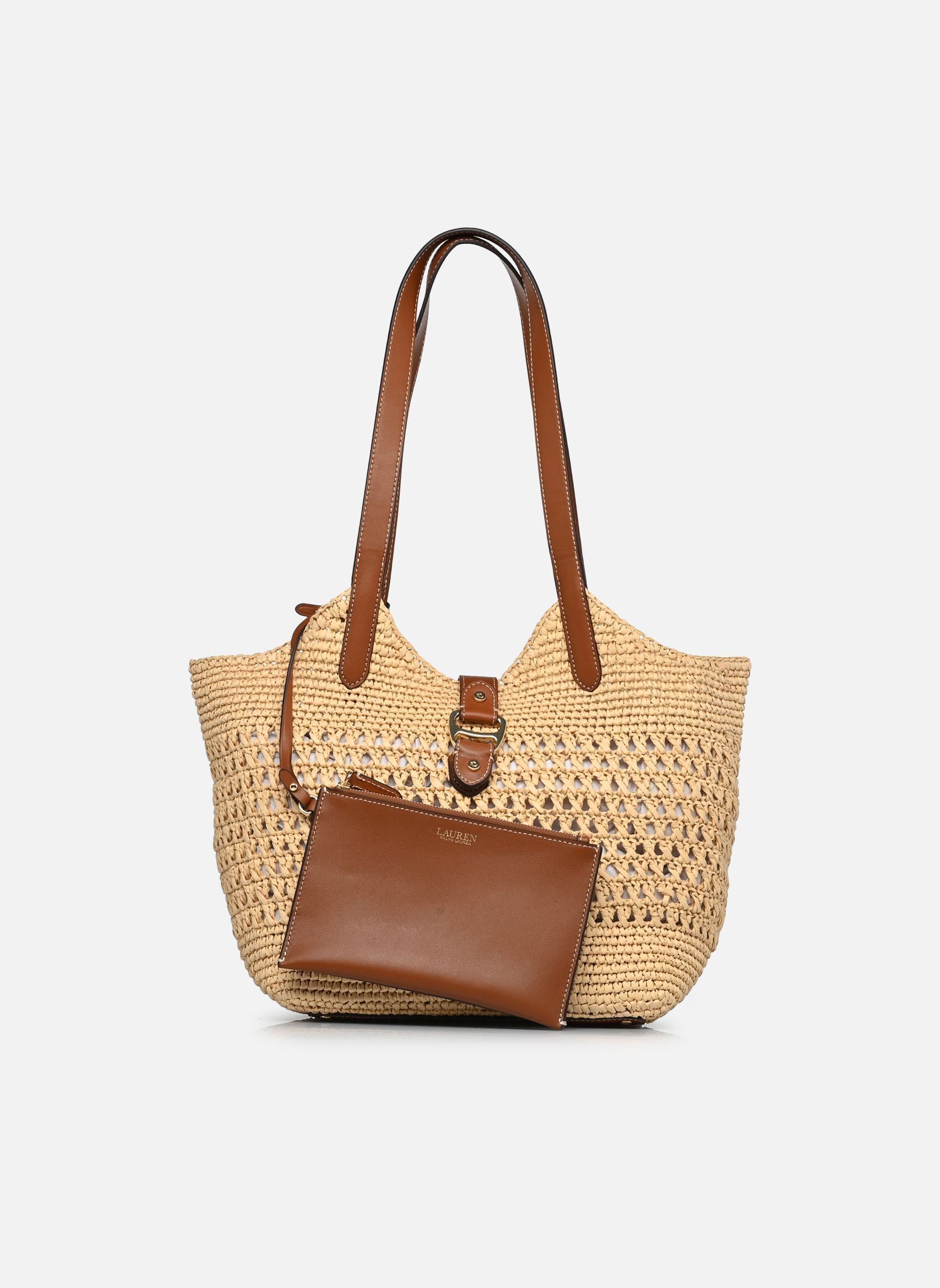 Manden Tasha Stw Tt-Tote-Large dames beige Lauren Ralph Lauren Manden Tasha Stw Tt-Tote-Large dames beige NATURAL/LAUREN TAN