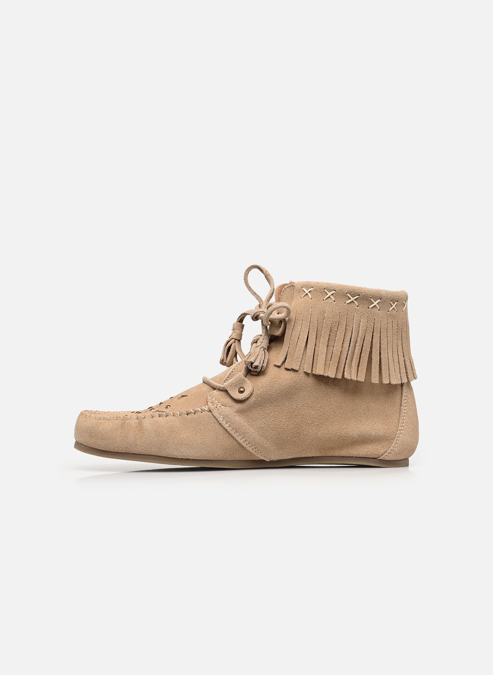 Bottines à lacets ZONKA femme beige Les Tropéziennes par M Belarbi Bottines à lacets ZONKA femme beige BEIGE