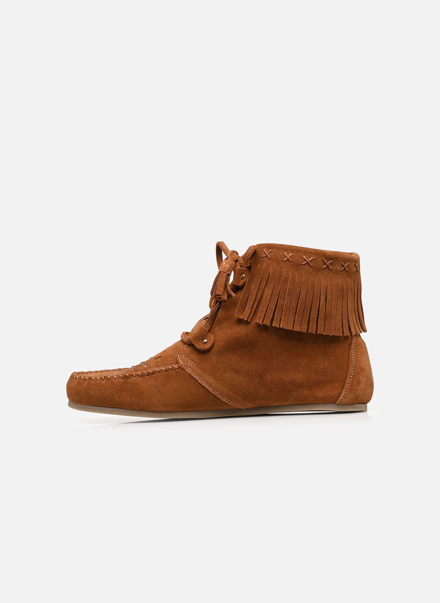 Bottines à lacets ZONKA femme marron Les Tropéziennes par M Belarbi Bottines à lacets ZONKA femme marron CAMEL