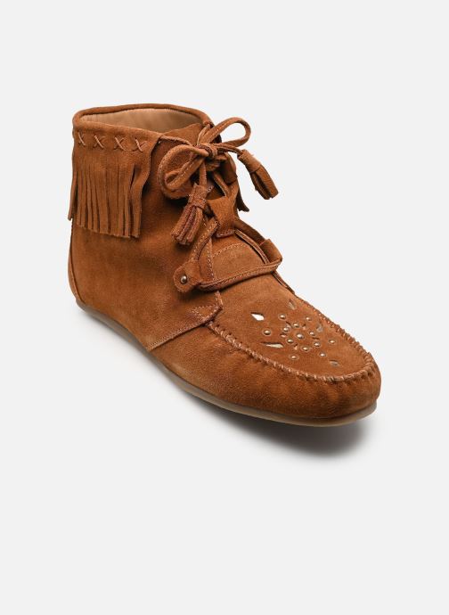 Les Tropéziennes par M Belarbi Bottines à lacets ZONKA femme marron
