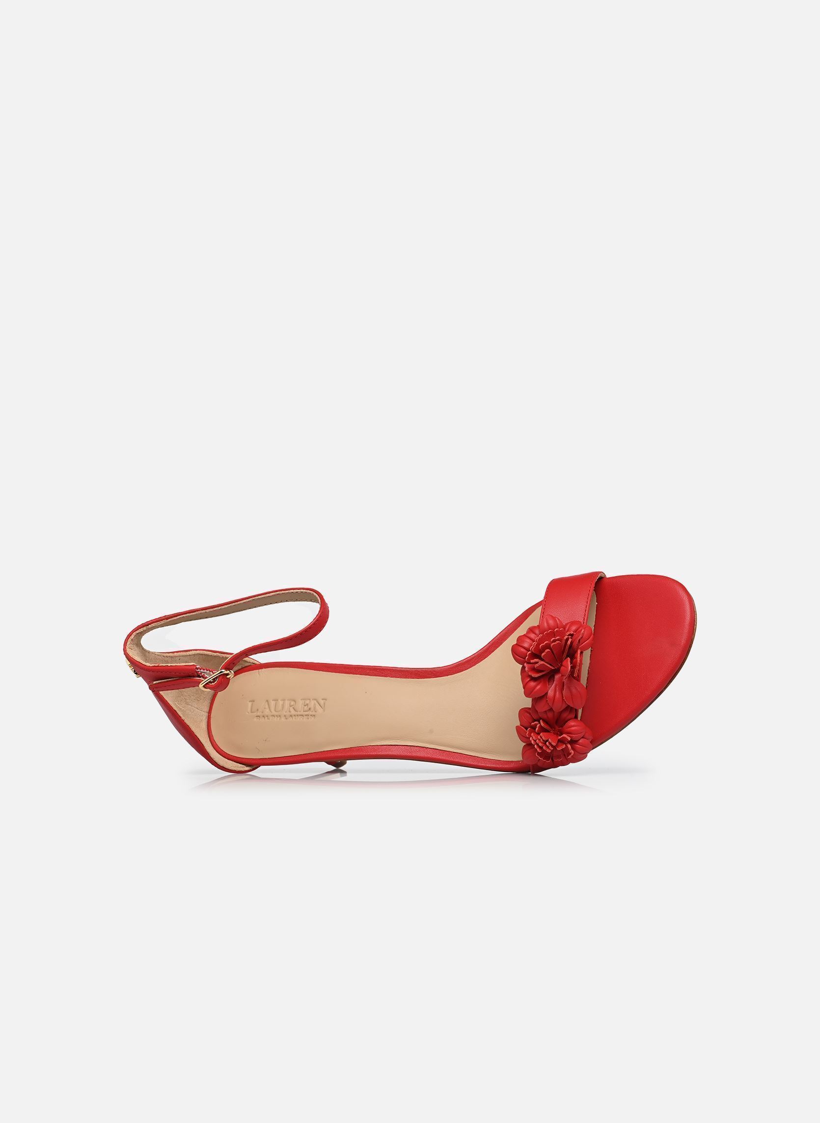 Escarpins Allie M Flwr-Sandals-Heel Sandal femme rouge Lauren Ralph Lauren Escarpins Allie M Flwr-Sandals-Heel Sandal femme rouge Festive Red