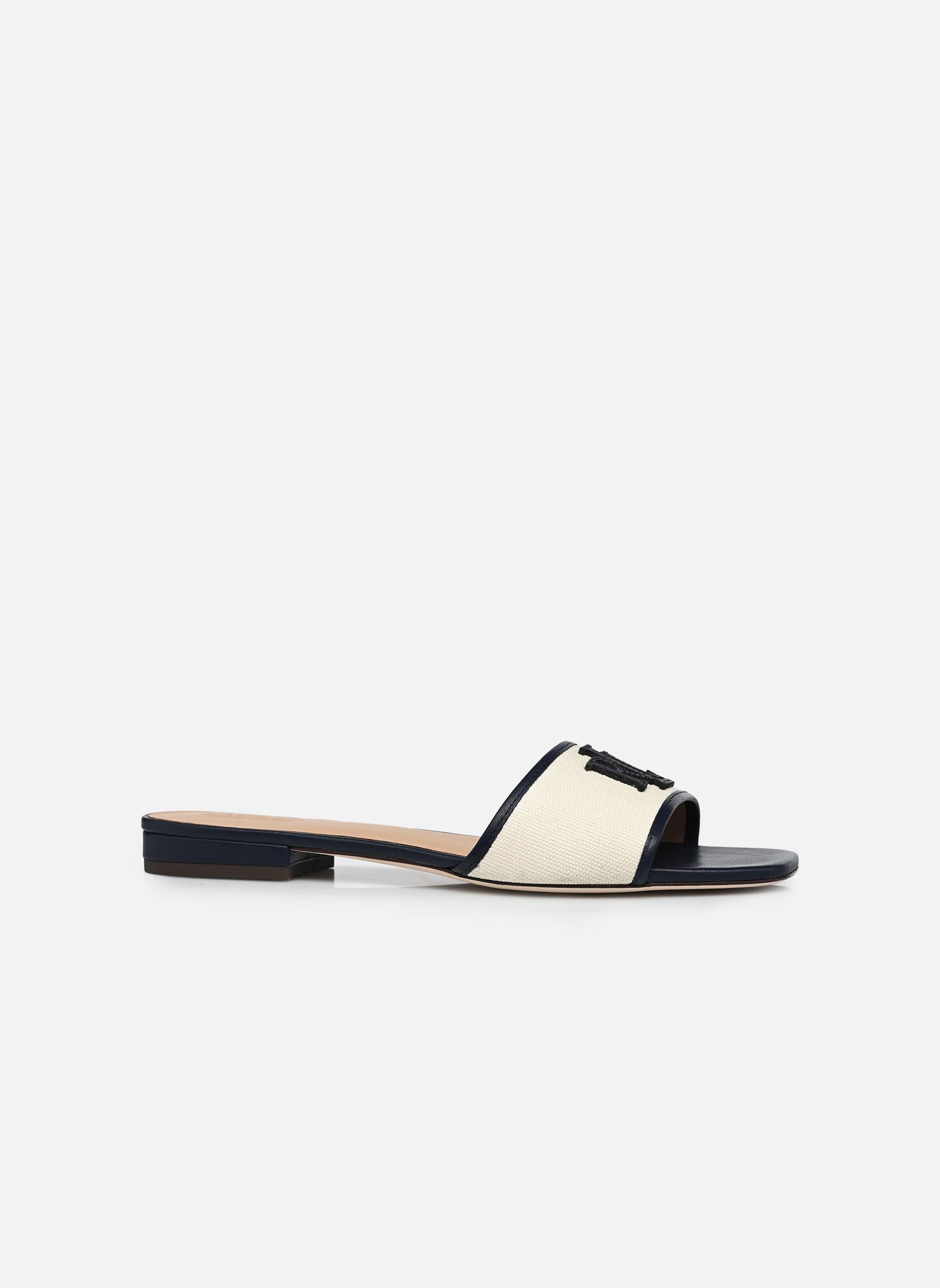 Mules Everley Sld2-Sandals-Slide femme bleu Lauren Ralph Lauren Mules Everley Sld2-Sandals-Slide femme bleu Natural/Refined Navy